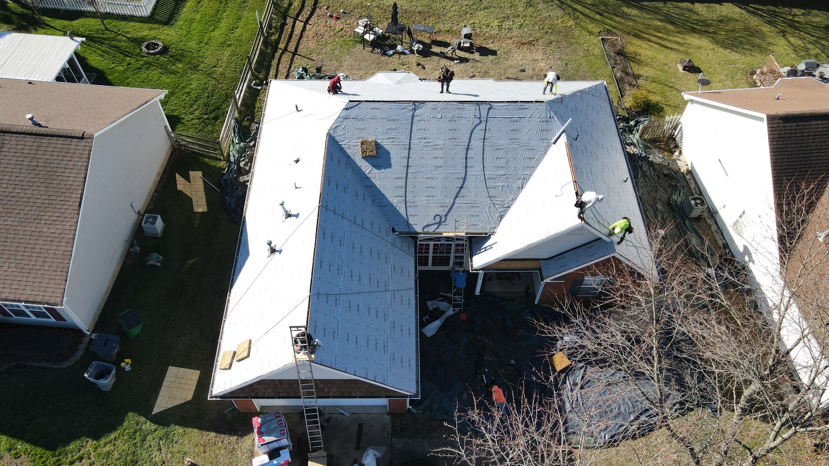 Residential Roofing Installation using GAF Timberline HDZ Charcoal by RISE Roofing & Restoration, LLC