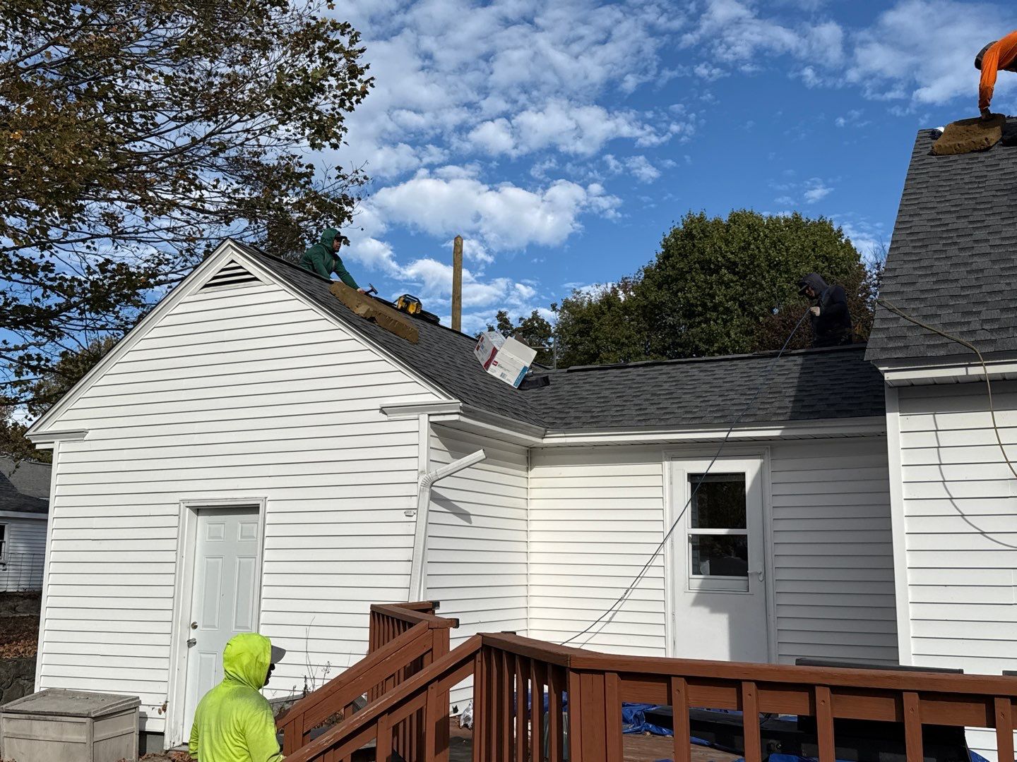 Complete Roof Replacement with GAF Pewter Gray HDZ™ Shingles, VELUX Skylights & New Gutters by Sensible Home Solutions