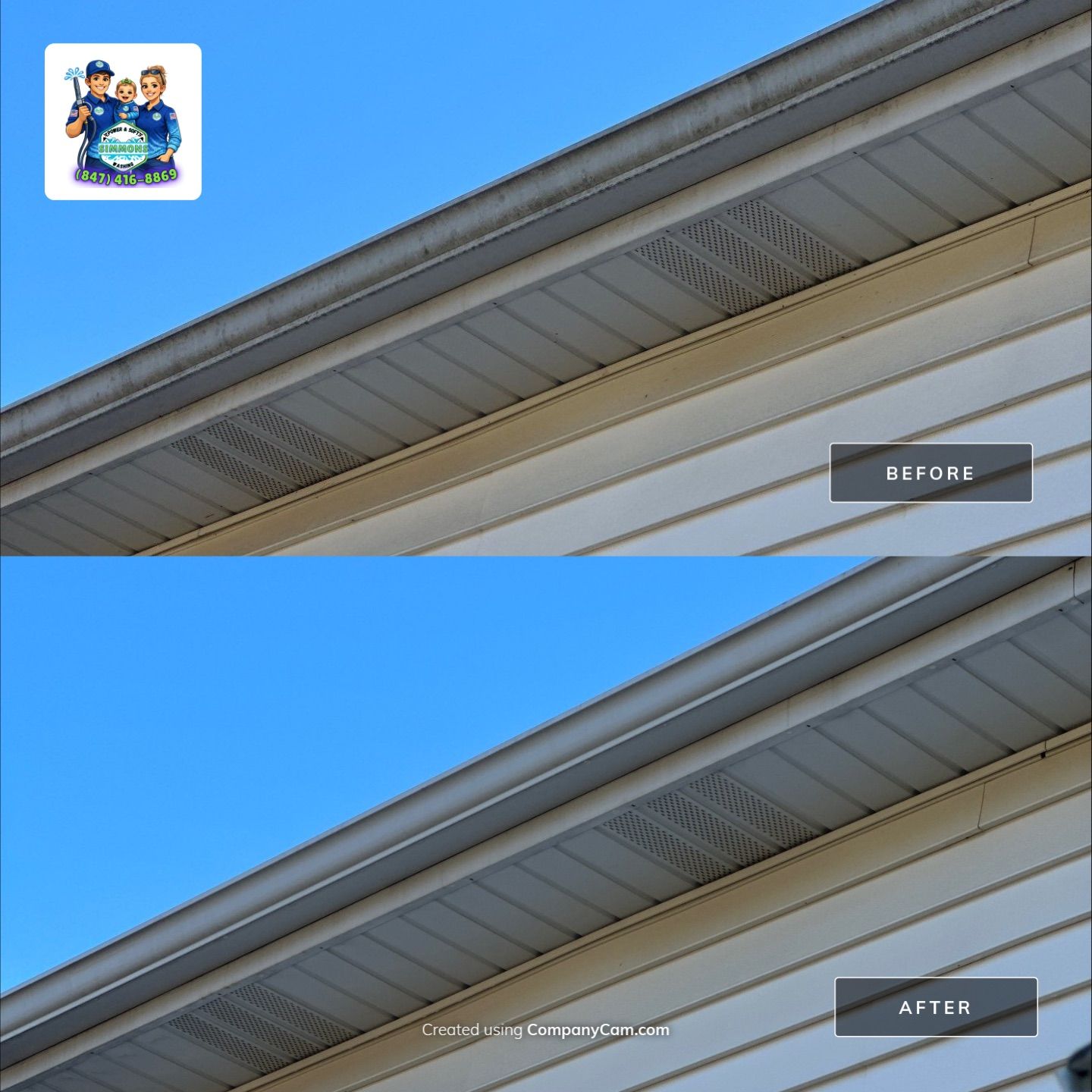 Project in Lindenhurst by Simmons Power & Soft Washing