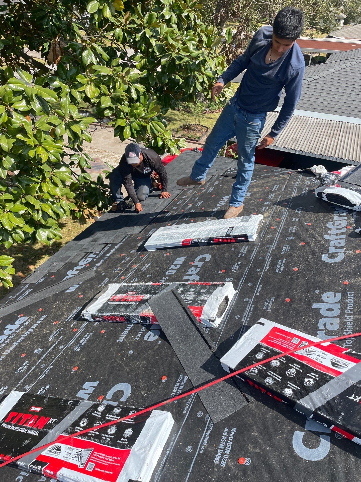Residential Roofing Installation using Owen's Corning Duration (Lifetime) Shingles by Roof Repair Company