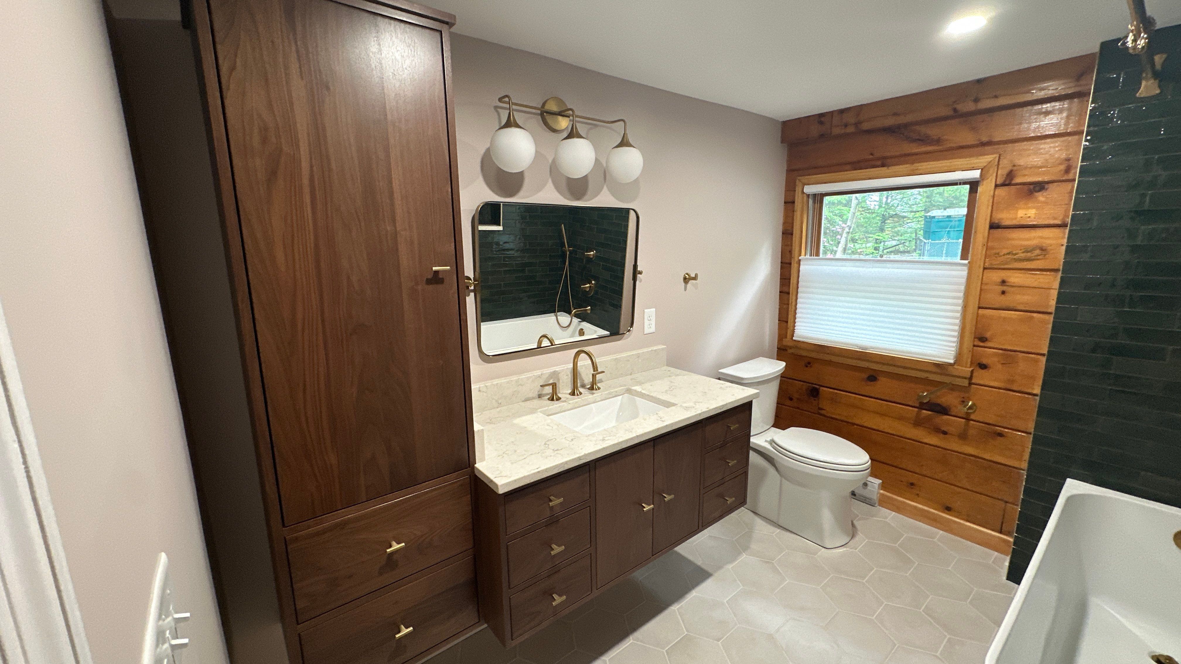 Brandt Double Bathroom Remodel by Integrity Tile and Home LLC