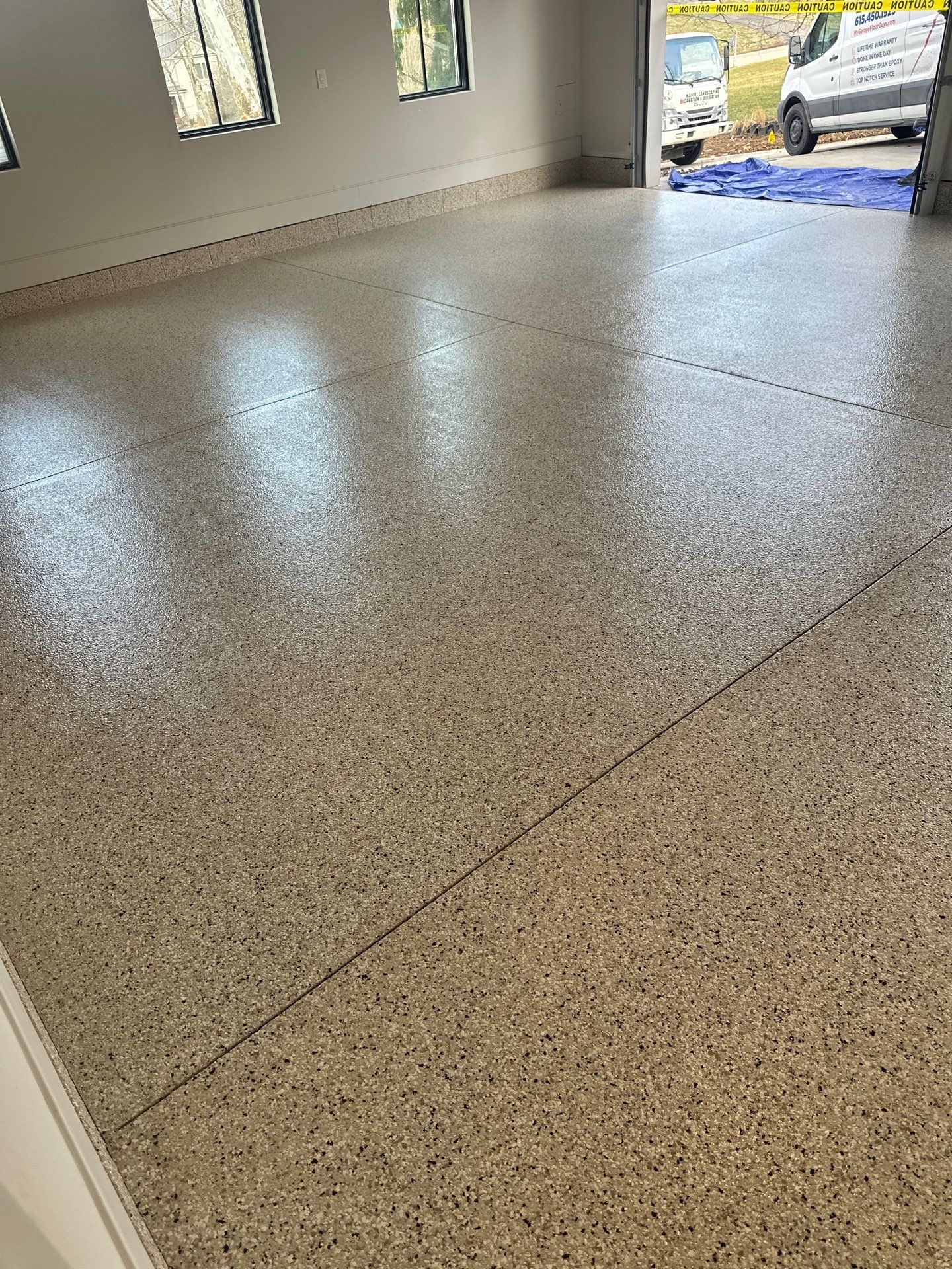 Garage Floor Coating using Shoreline by My Garage Floor Guys