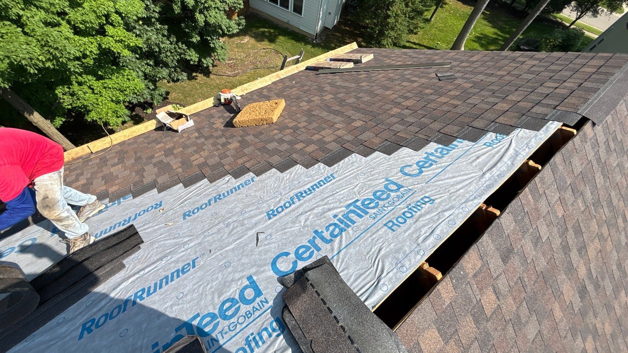 Roof Replacement using CertainTeed Landmark Max Def Shenandoah by 180 Contractors