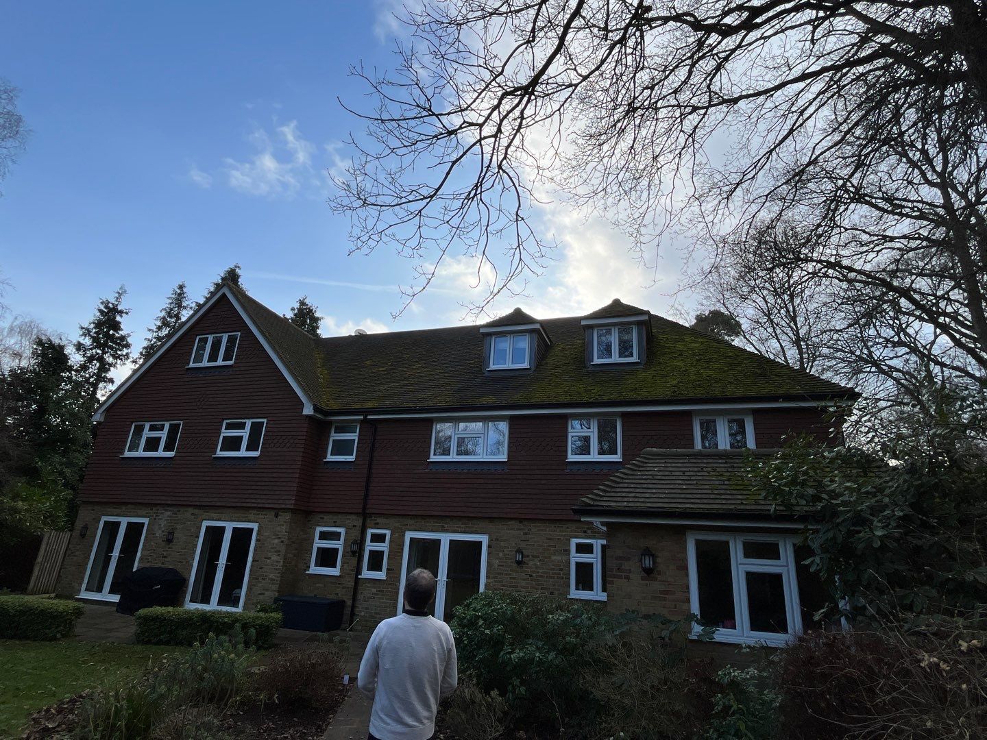 Exterior Clean - Roof - Patio using Honda 15lpm Low Pressure Washing Machine by Ges Exterior Cleaning ltd