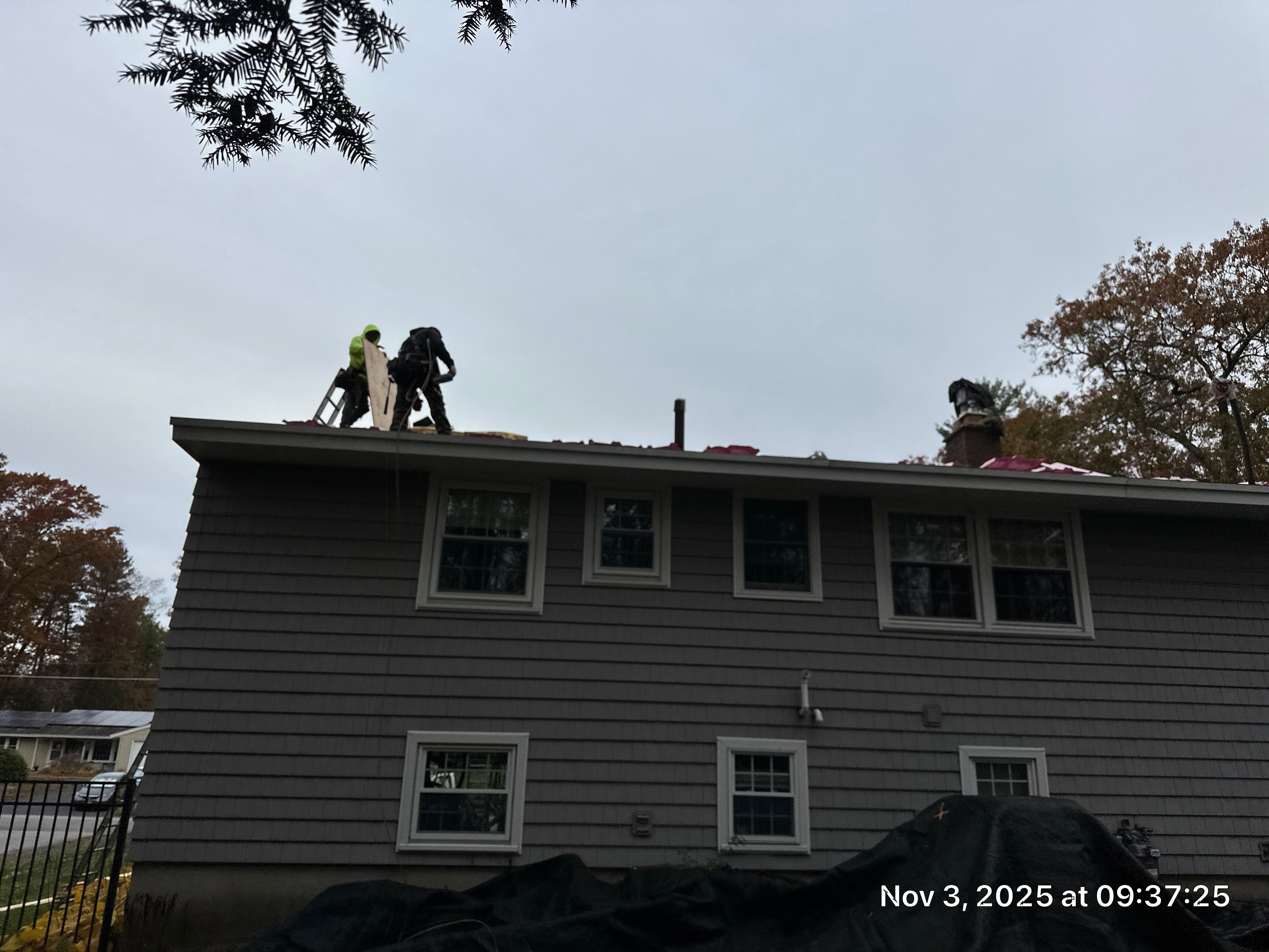 Chelmsford Complete Roof Replacement in Onyx Black with Balanced Ventilation by Mighty Dog Roofing of Greater Middlesex County
