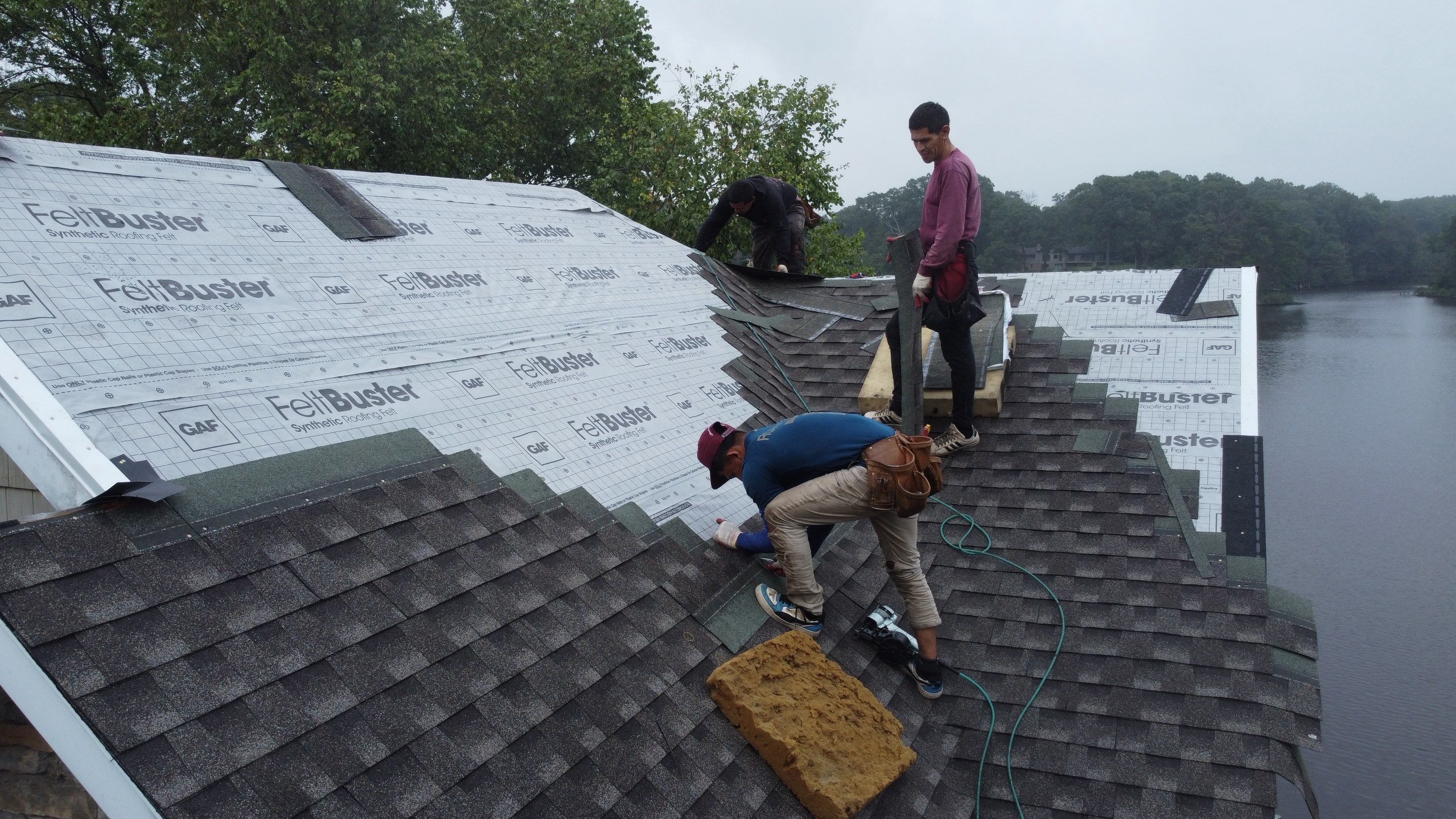 Residential Roofing Installation using GAF Timberline HDZ by Matter Roofing & Construction