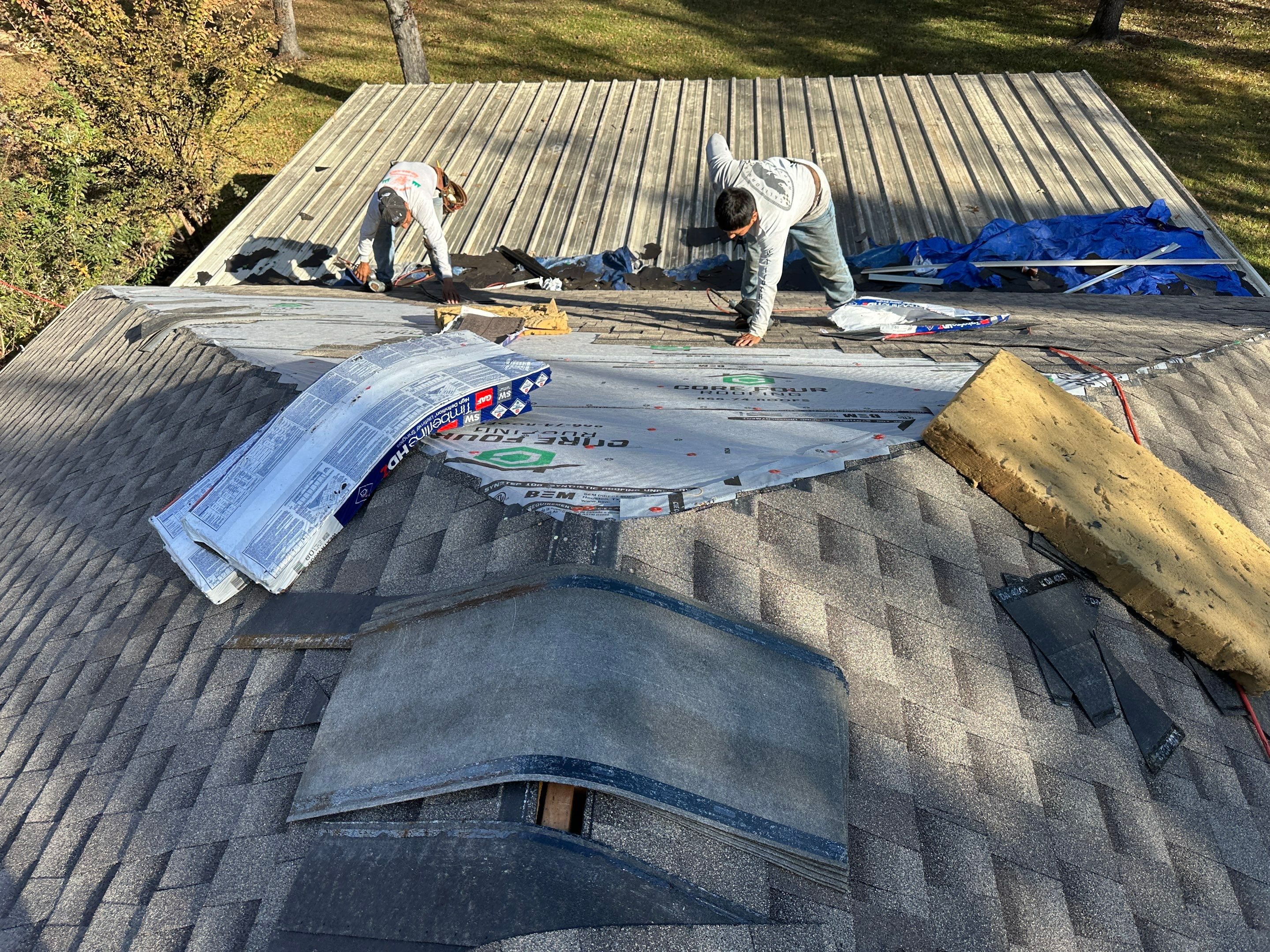 Residential Roofing Installation using GAF Timberline HDZ in Montgomery by Core Four Roofing