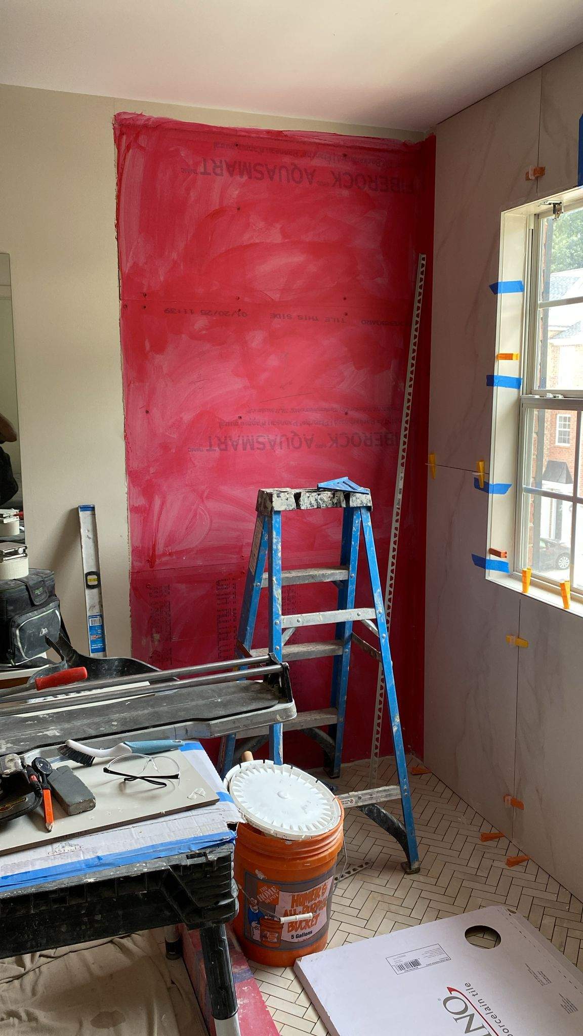Master bathroom renovation by Prudencio