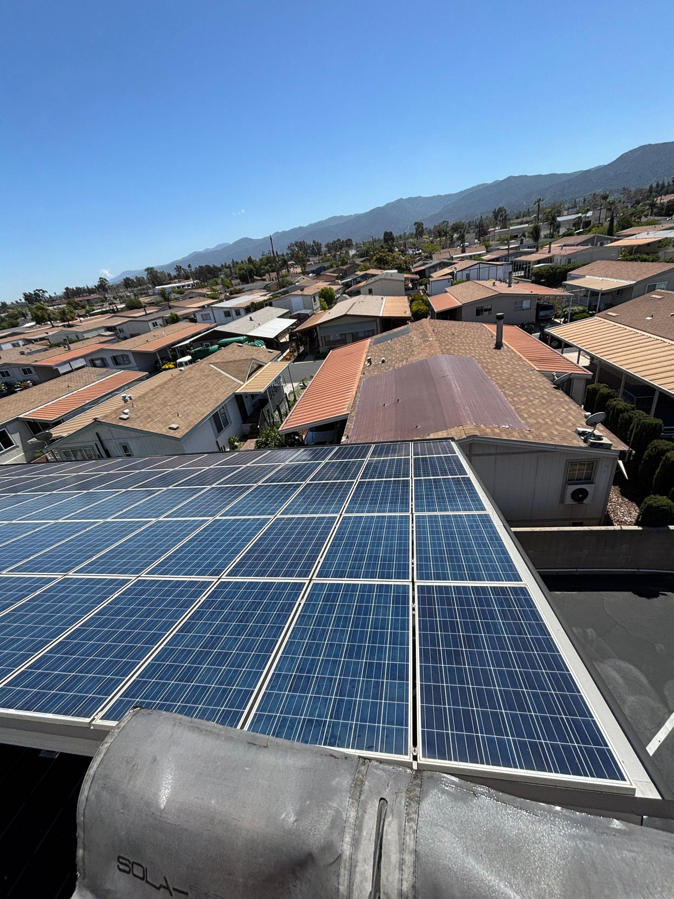 Commercial Solar Panel Cleaning by Palm Coast Solar Cleaning
