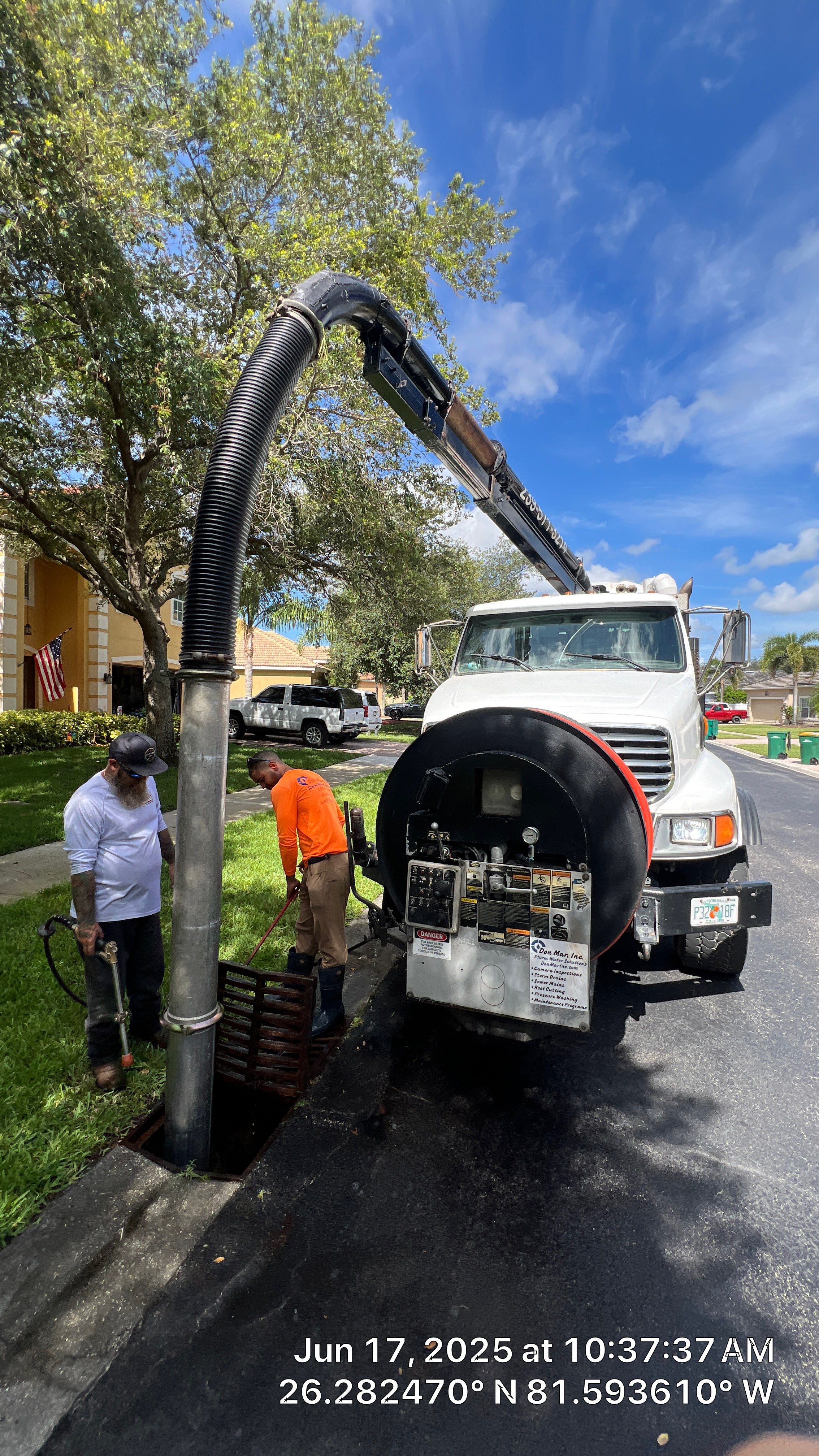 Naples Association Stormwater System Cleaning by Don Mar, Inc. Storm Water Solutions