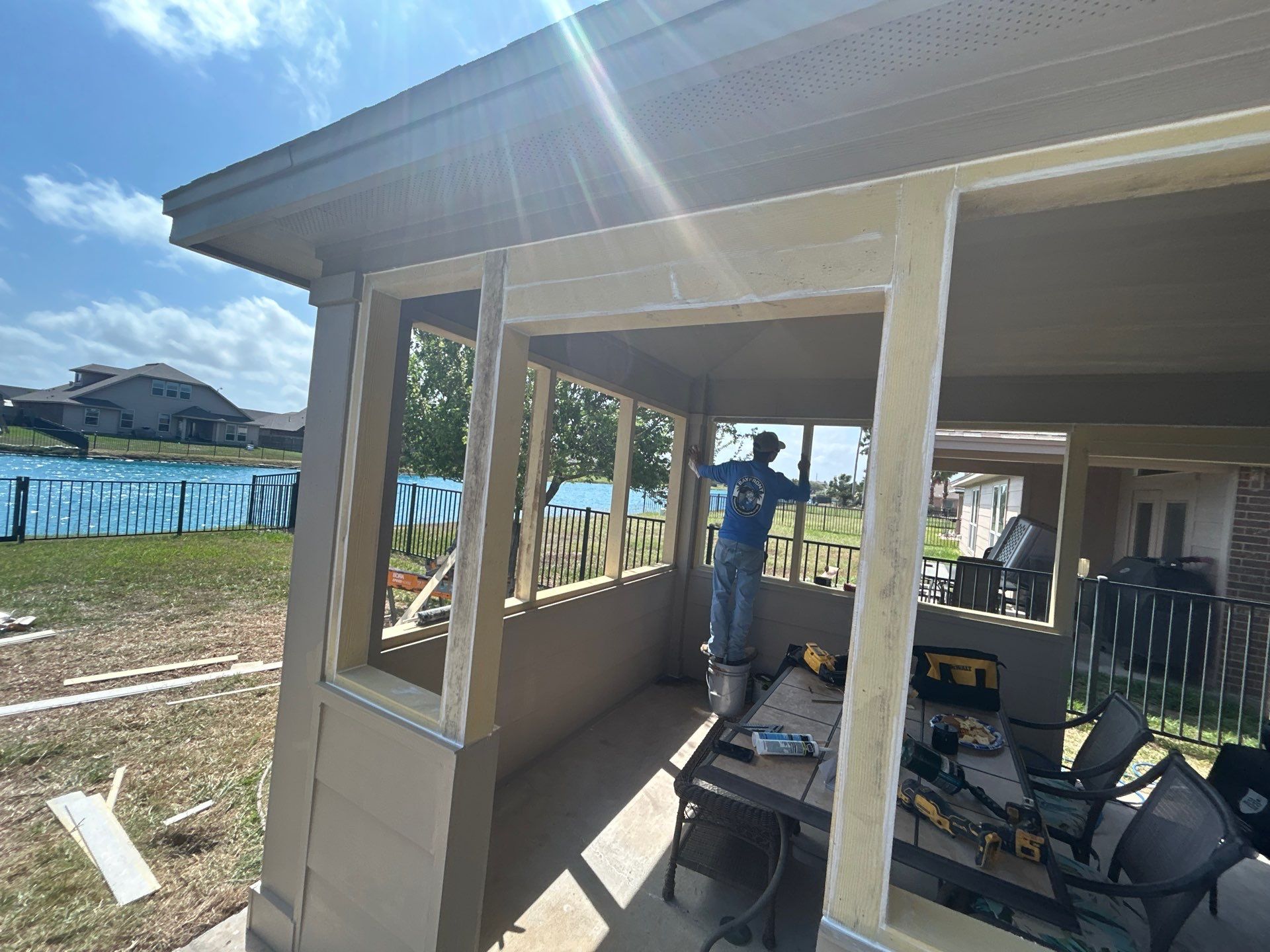 Man Shade by Bayfront Roofing and Construction