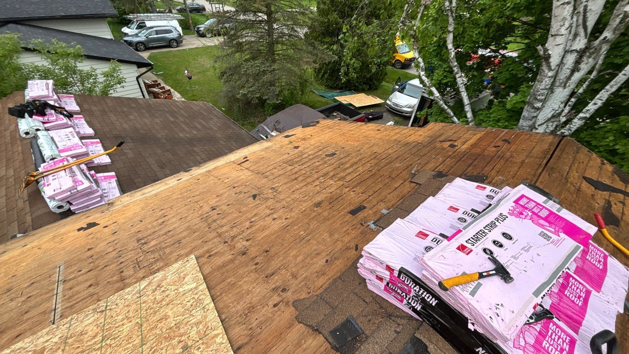 Roof Replacement using Owens Corning Teak by 180 Contractors