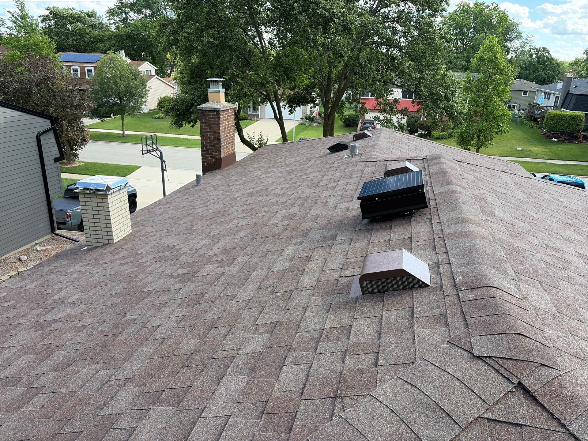 Full Residential Roof Replacement and Decking Repair in Wheaton by Pro Home Services Inc