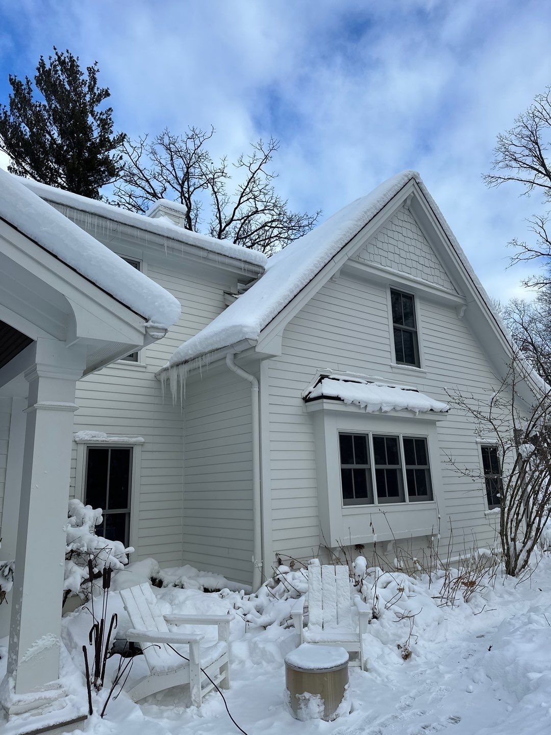 Roof Snow And Ice Dam Removal using Steamer by Stendahl Services