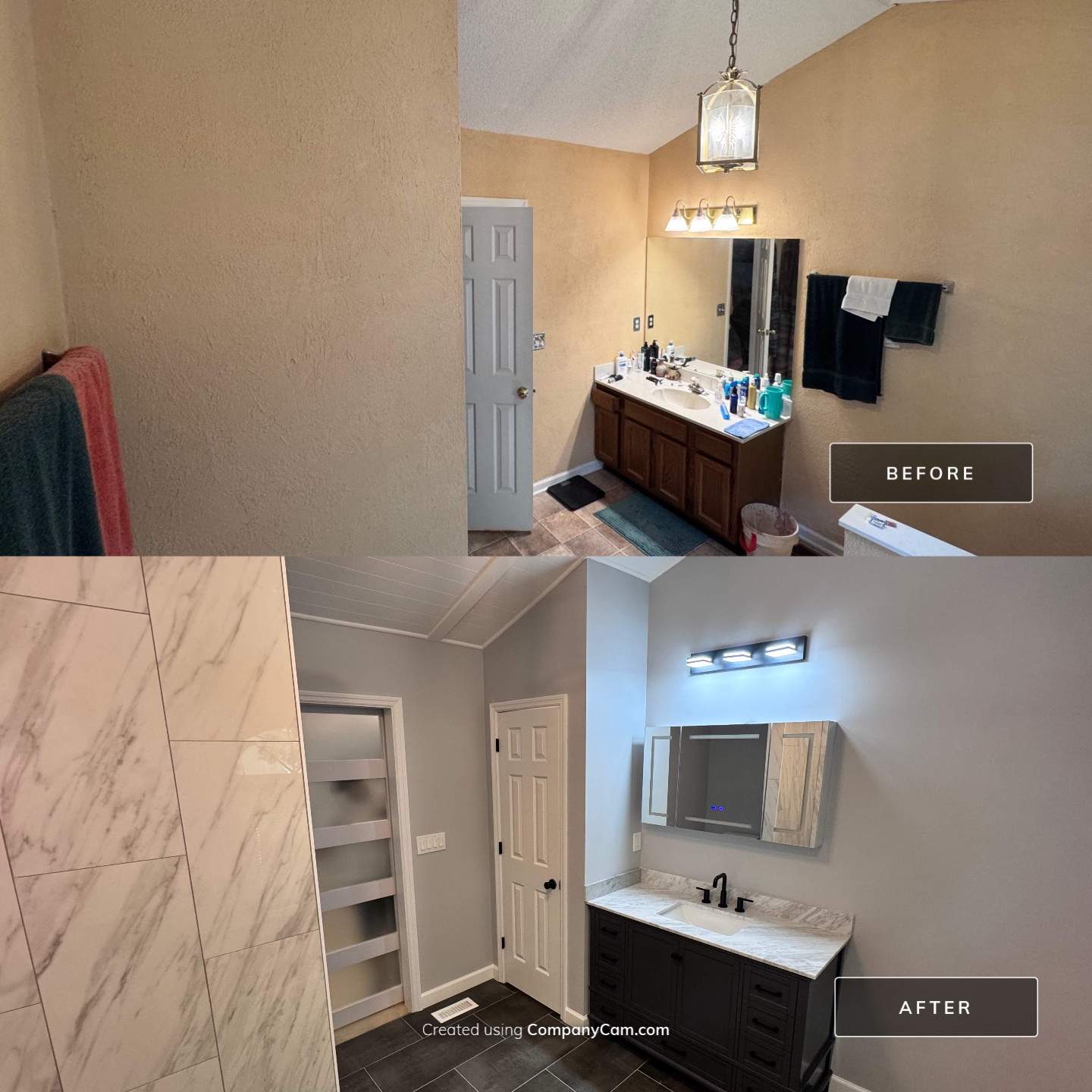 Master bathroom renovation by Prudencio