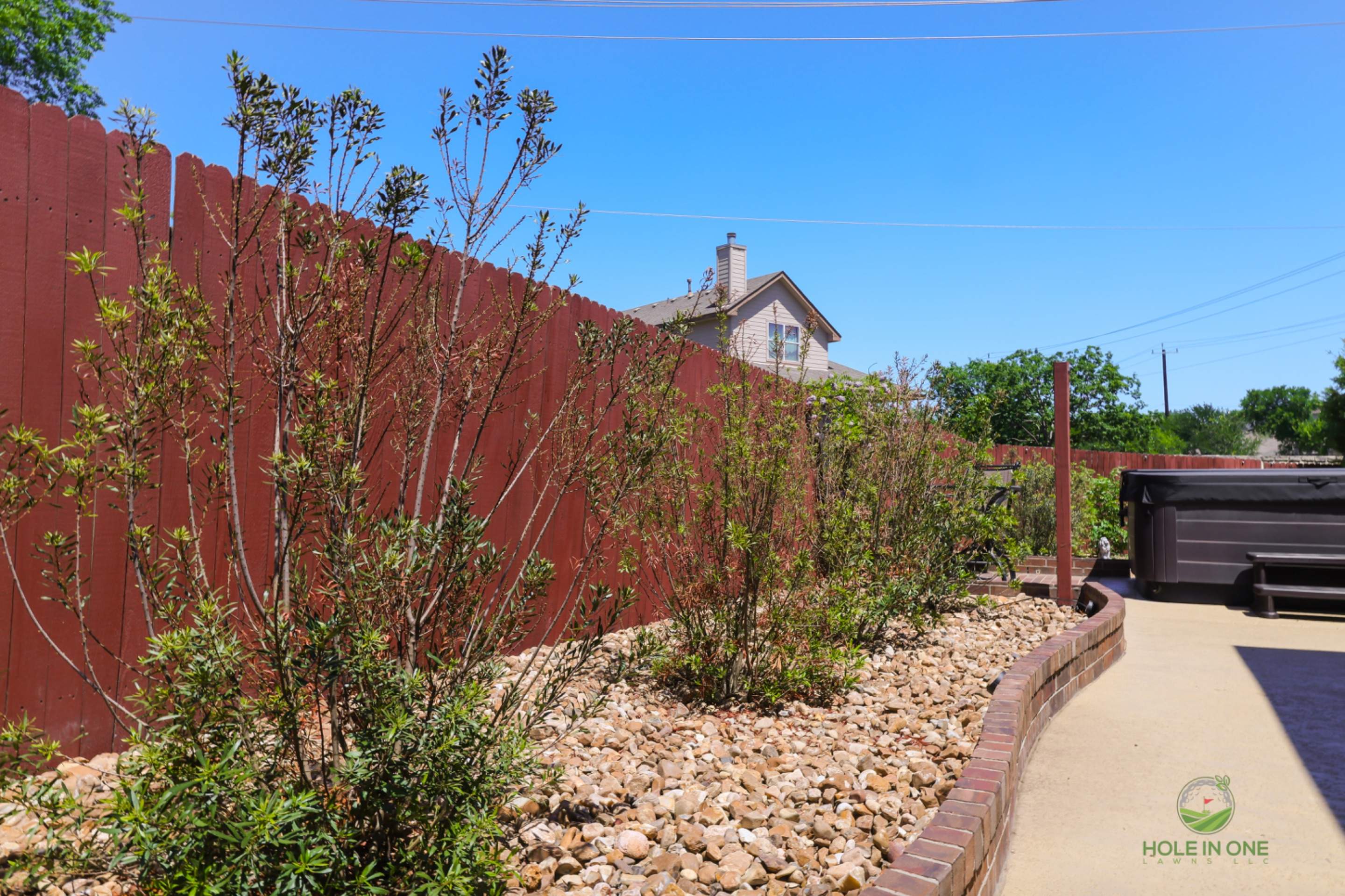Belgard Paver Walkway, Rock Beds & Wax Myrtles | Far West Side, San Antonio TX by Hole In One Lawns, LLC