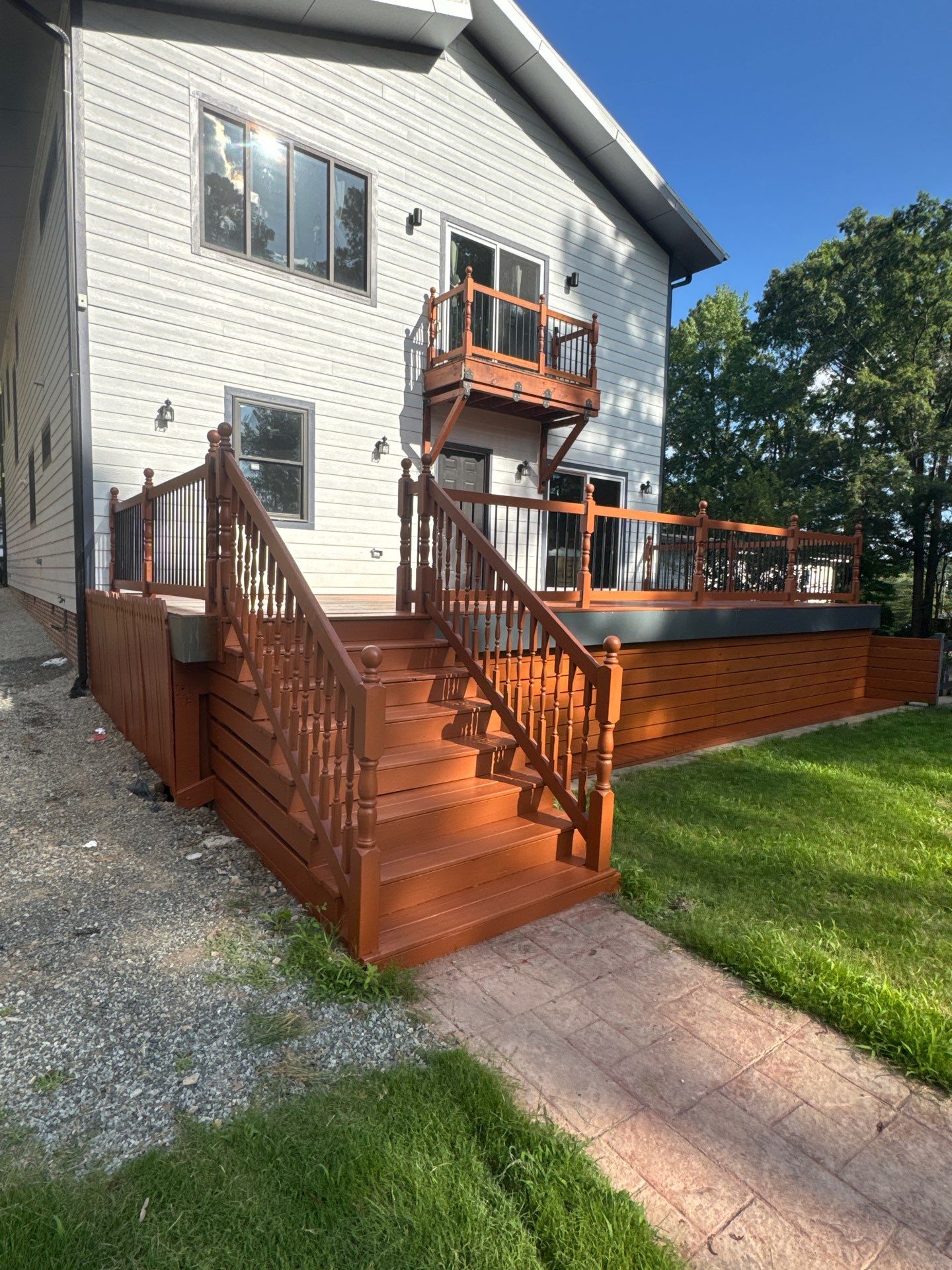 Interior Fresh Coat of paint & Deck stain by GonzalezPainters & Contractors Inc