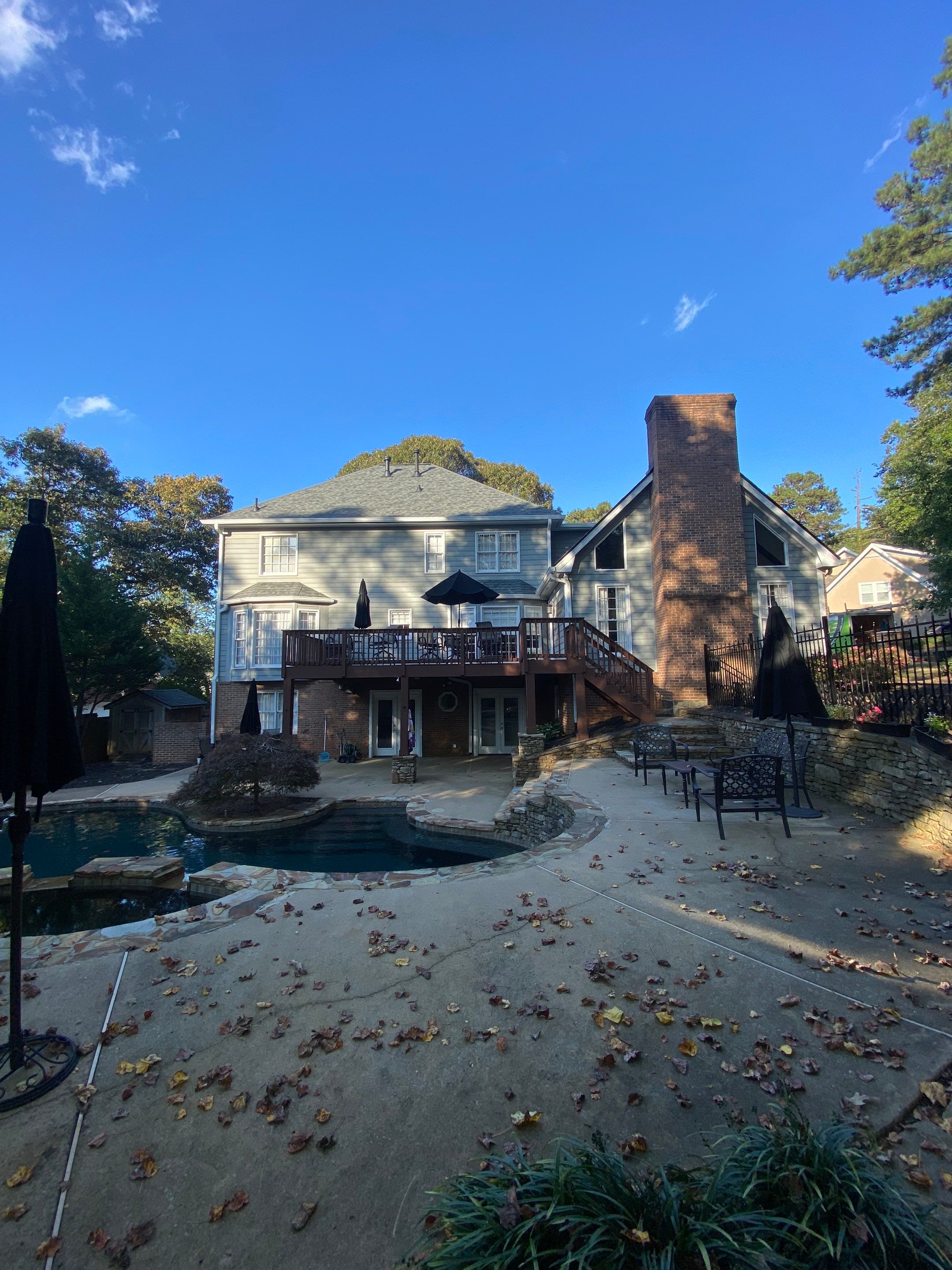 Custom Portico Construction and Siding Replacement in Alpharetta by Swift Home Renovations