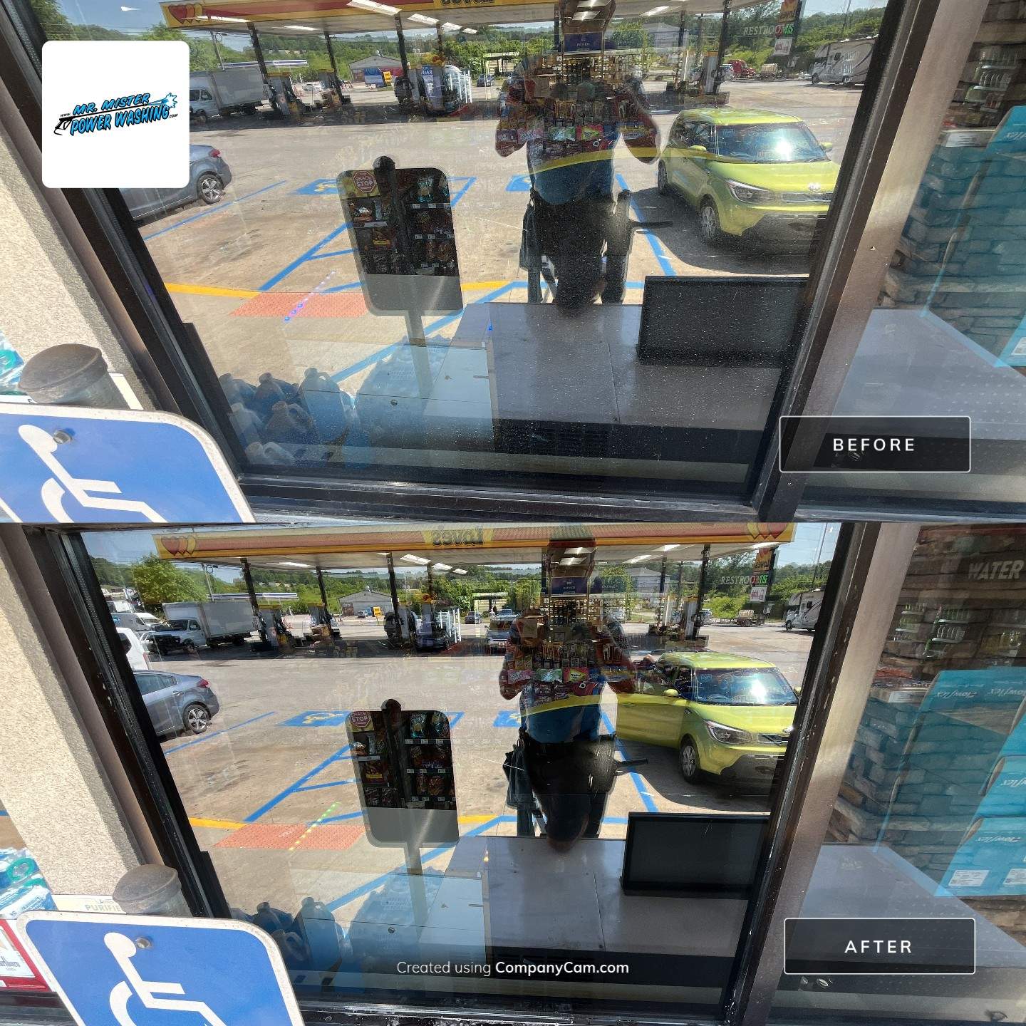 Loves Gas Station by Mr. Mister Power Washing