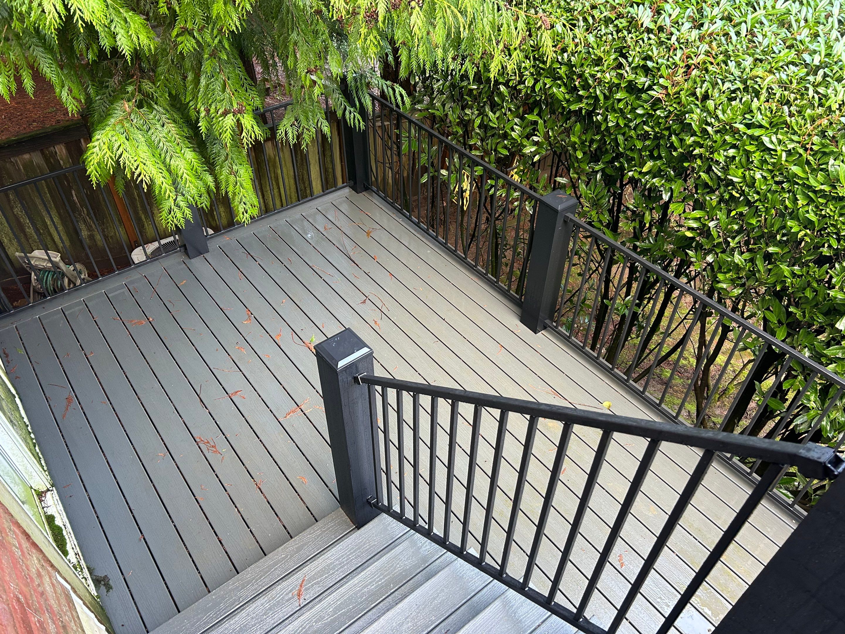 Trex Clamshell Deck in Portland by Valiant Roofing, LLC