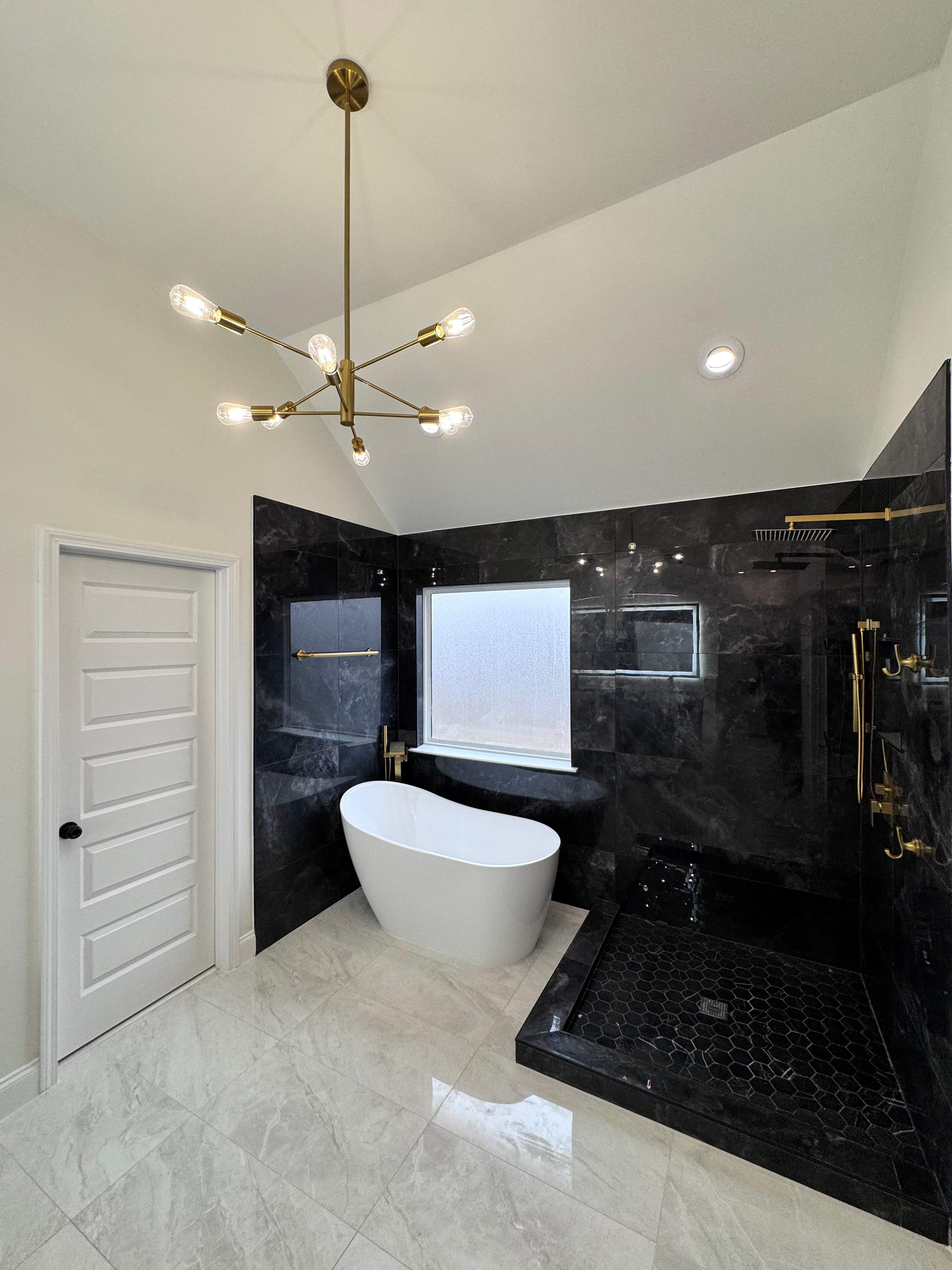 Master bathroom renovation by Prudencio
