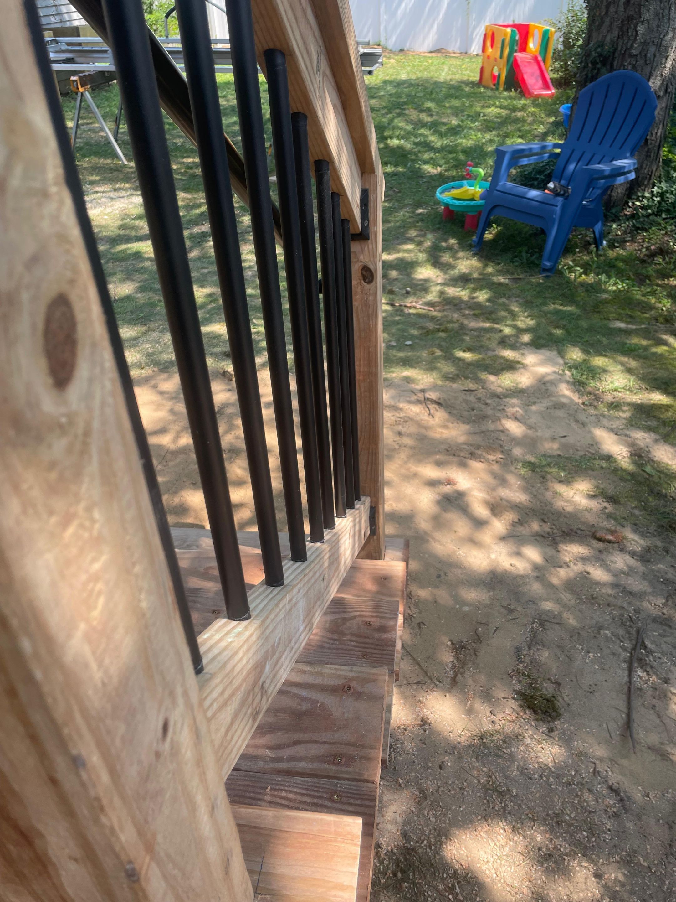 Patio Slider Door and Rear Deck  by Avalon Roofing and Exteriors