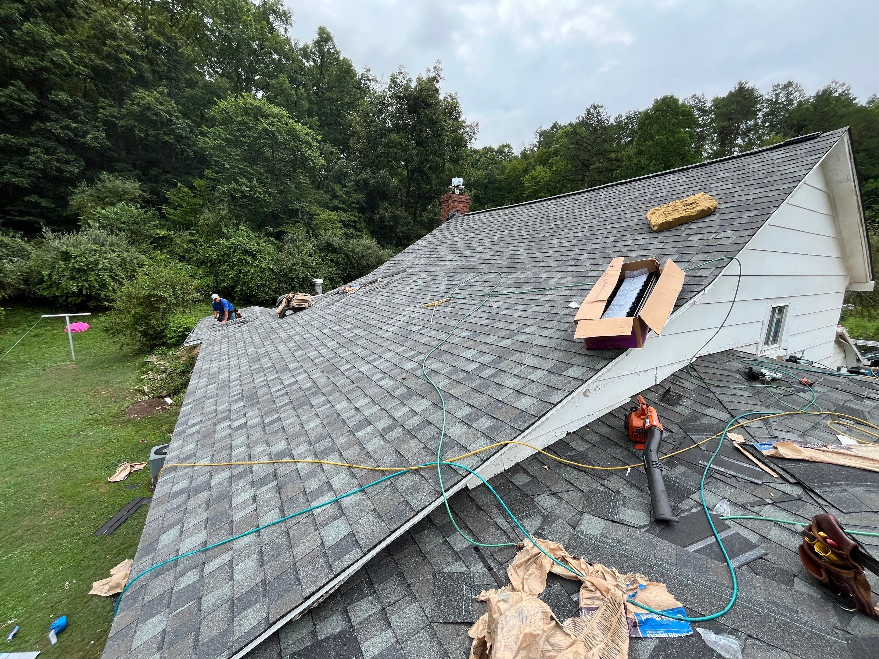 Residential Roofing Installation using Certainteed Landmark Pro Shingles by Fahey Roofing + Contracting