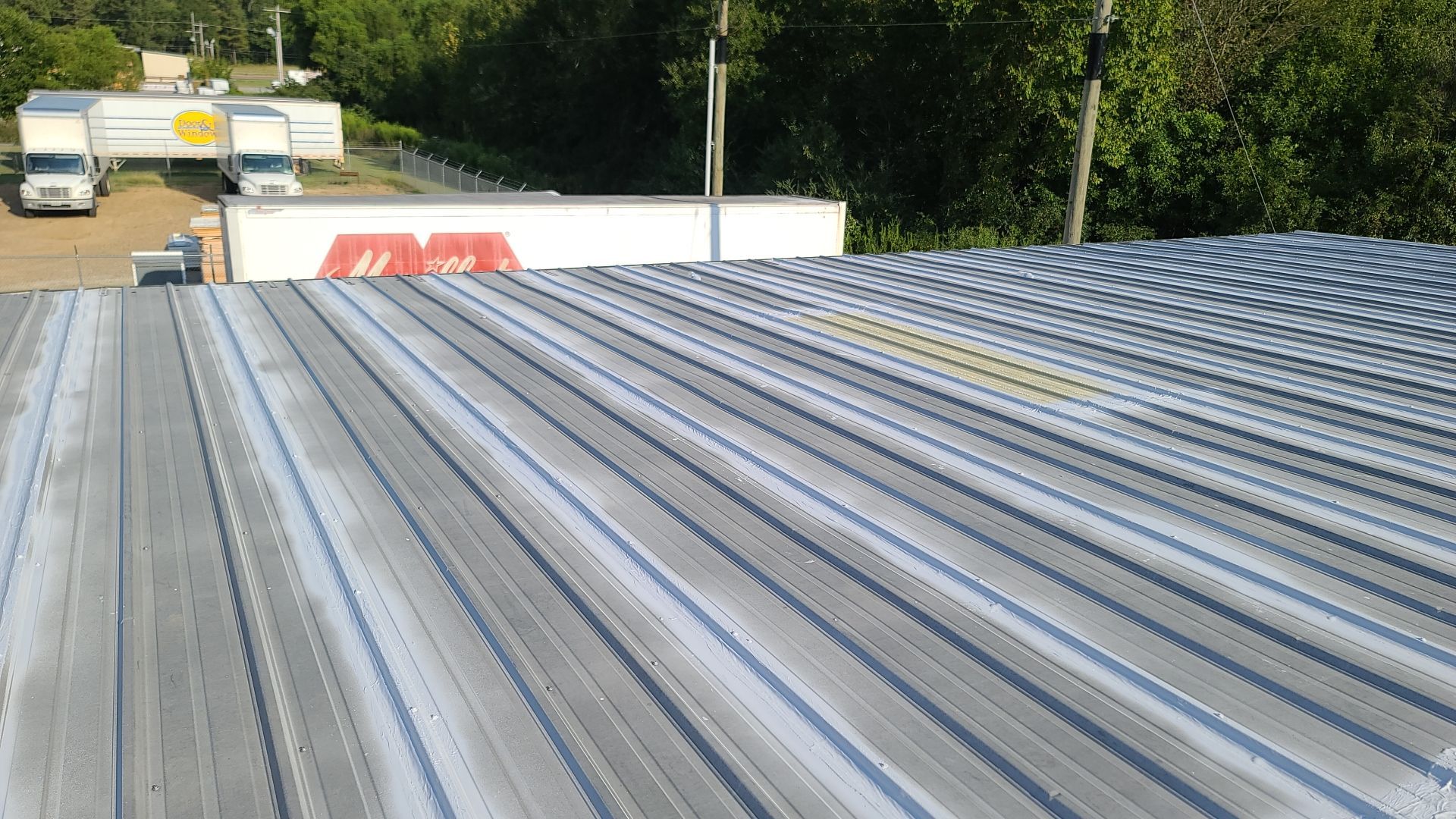 Commercial Metal Restoration System using Aldocoat Coatings by Hostetler Roofing
