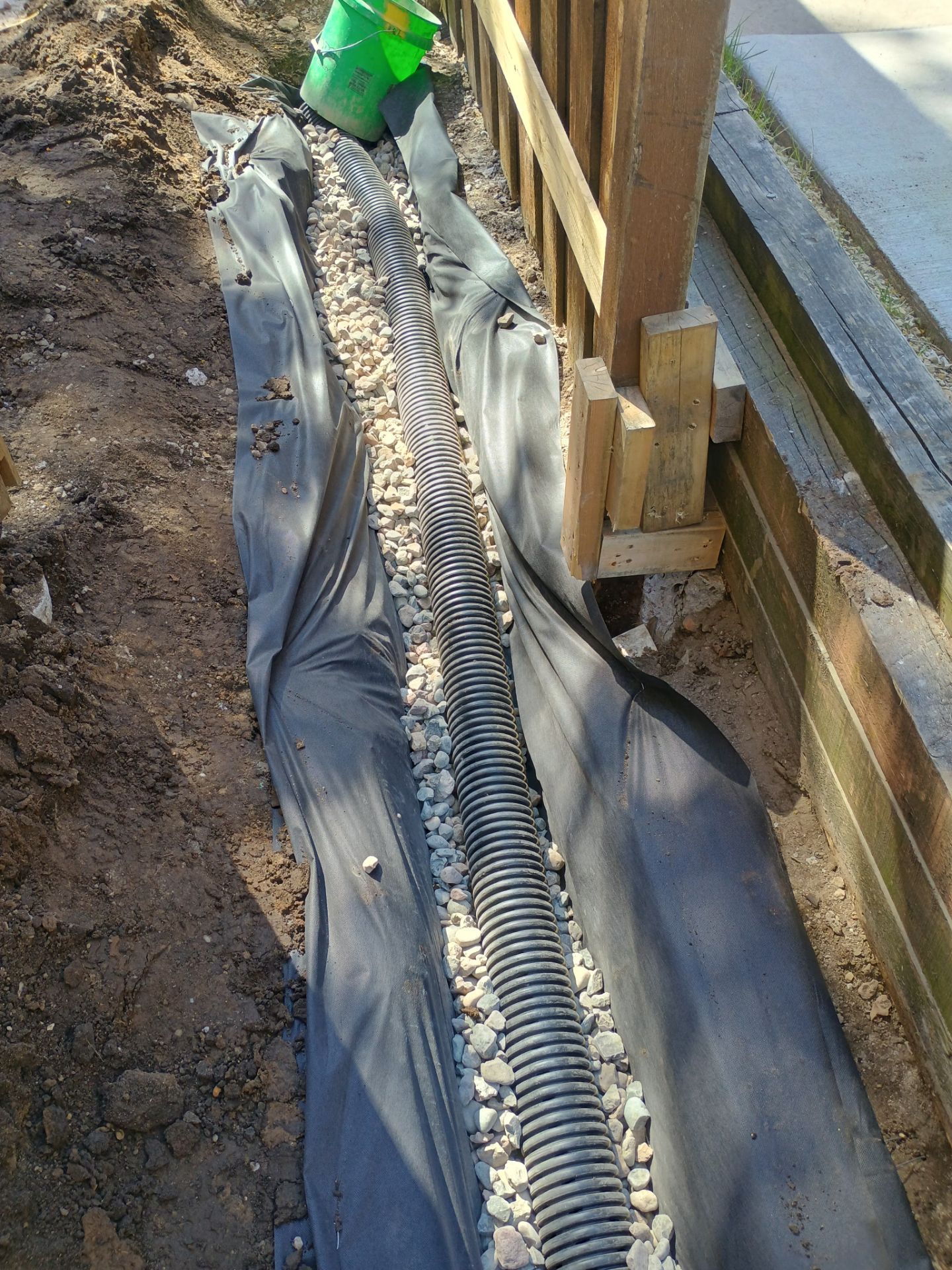 Foundation Drainage Board & French Drain in Southwest Minneapolis by Waterproofing Northeast