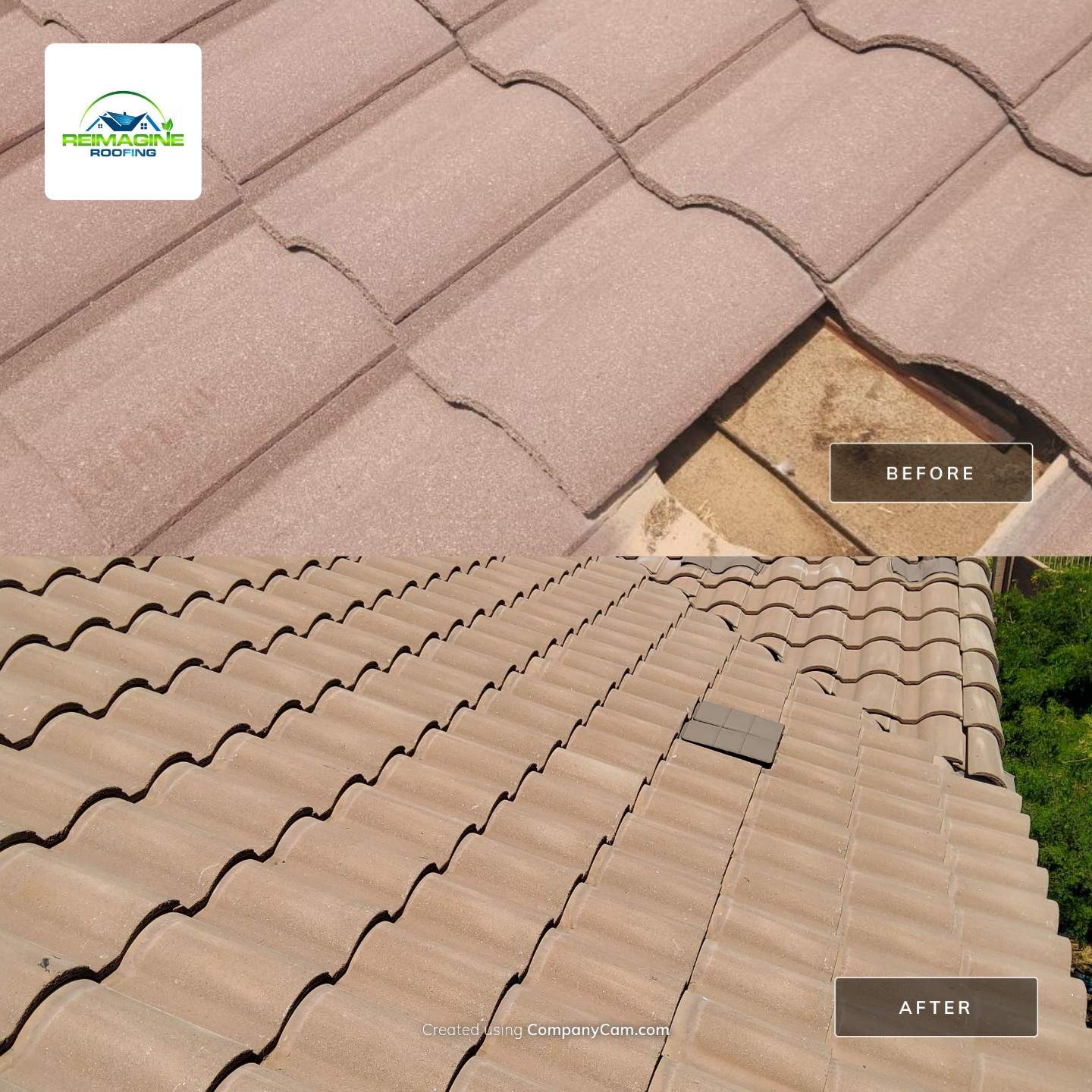 Sandstone Concrete Tile by Reimagine Roofing
