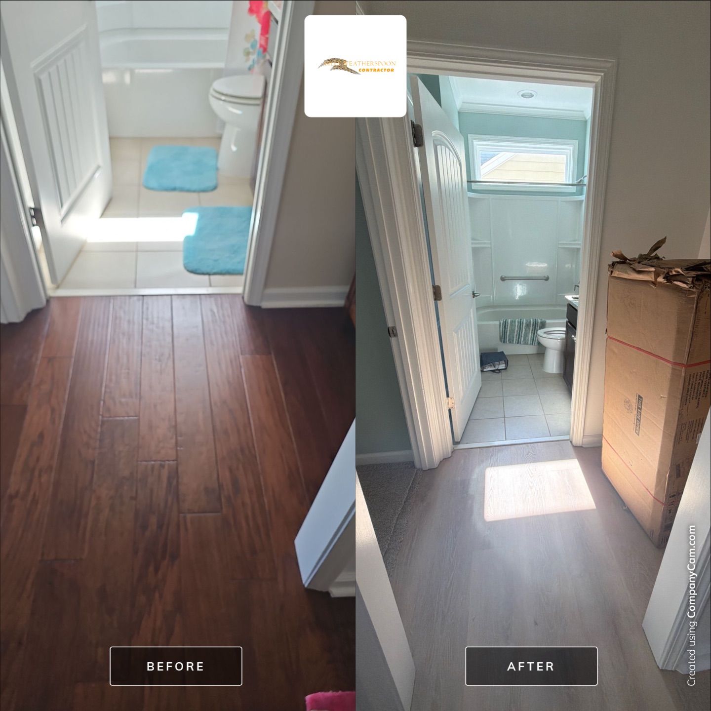 Luxury Vinyl Plank Flooring Installation and Interior Refresh in Durham by Billy Weatherspoon Contractor