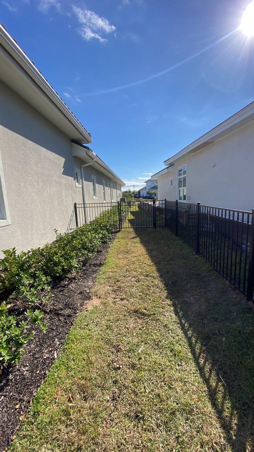 Bradenton, FL  4ft. Tall 3-Rail Black Aluminum Fence by Asap fence and gates, LLC