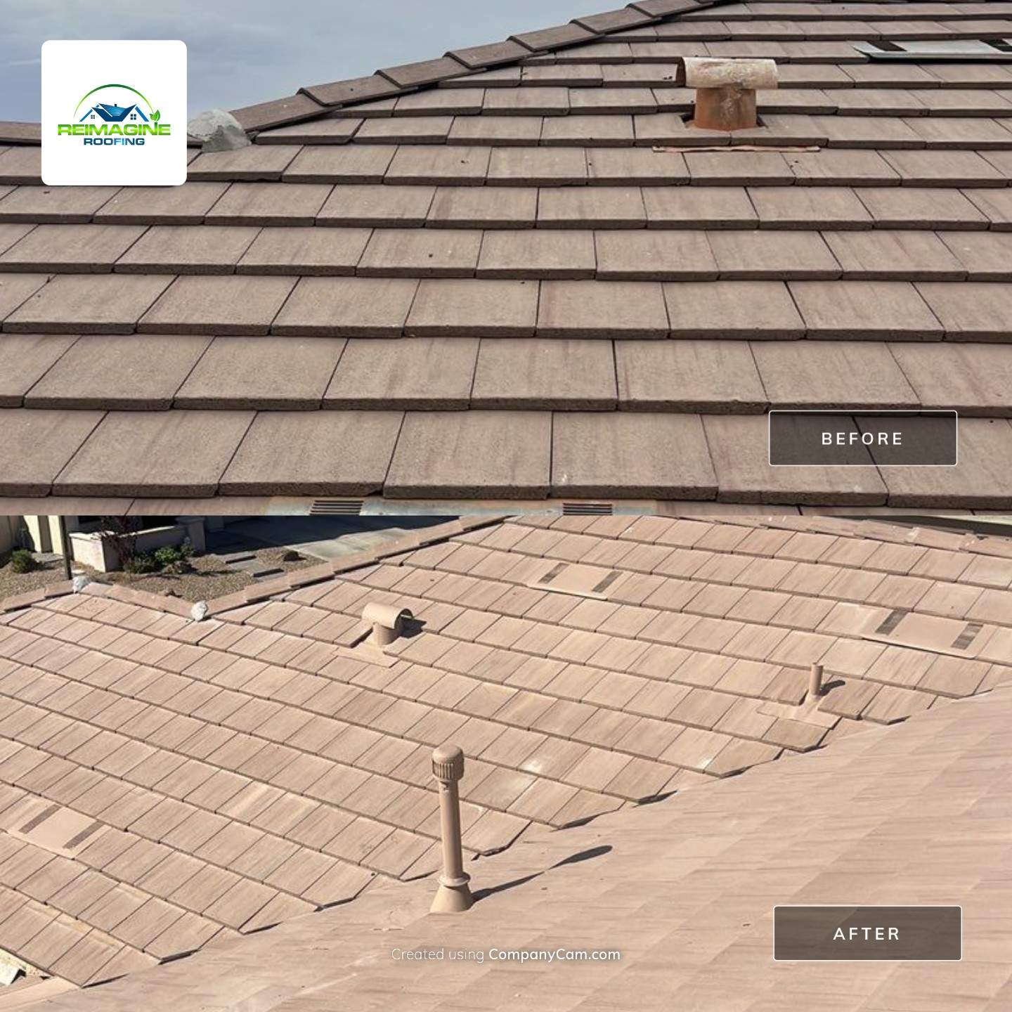 Terracotta Brown Concrete Tile  by Reimagine Roofing