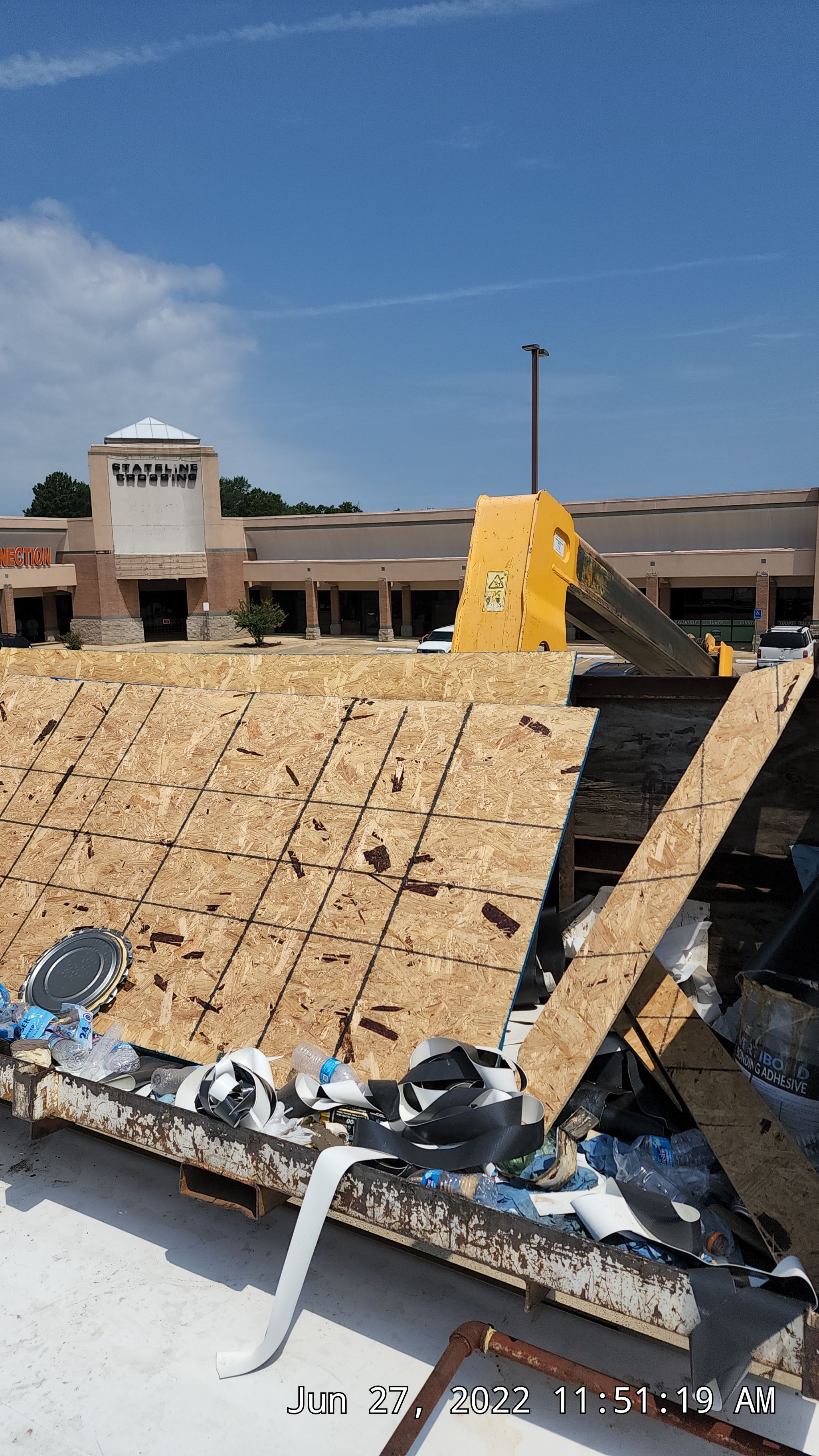 Commercial Roofing Installation using 50 mil PVC by Hostetler Roofing