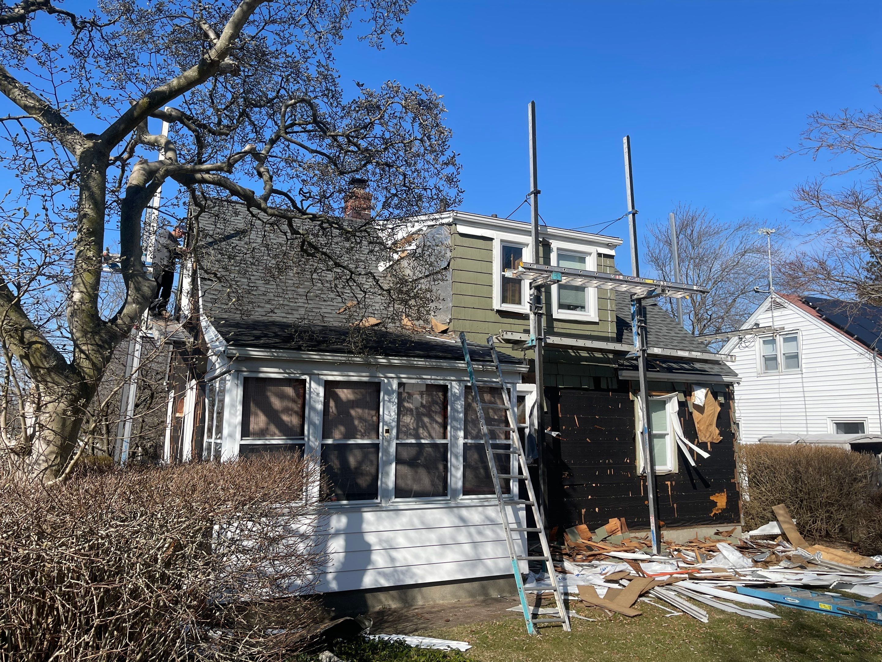 Siding Installation using Certainteed Monogram Charcoal Gray by A Plus Exterior