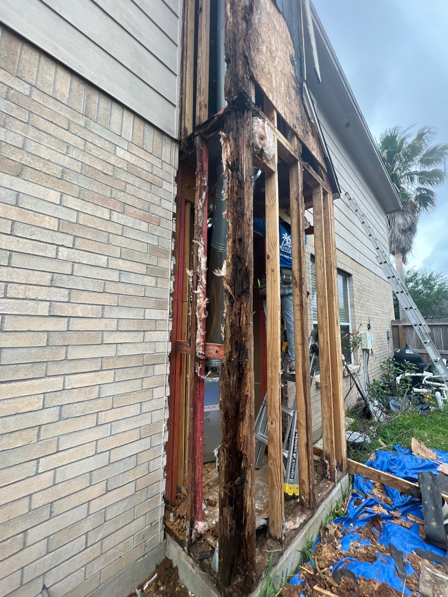 Chimney looks good but its BAD! by Bayfront Roofing and Construction