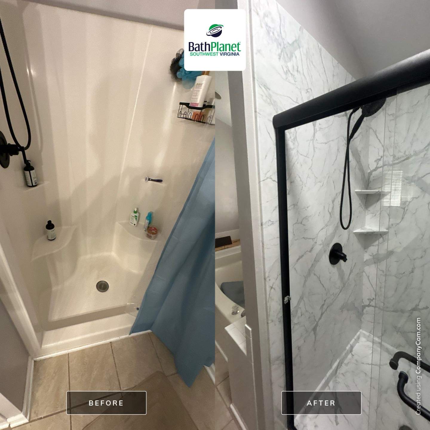 Shower Stall to Walk-In by BathPlanet SW Virginia