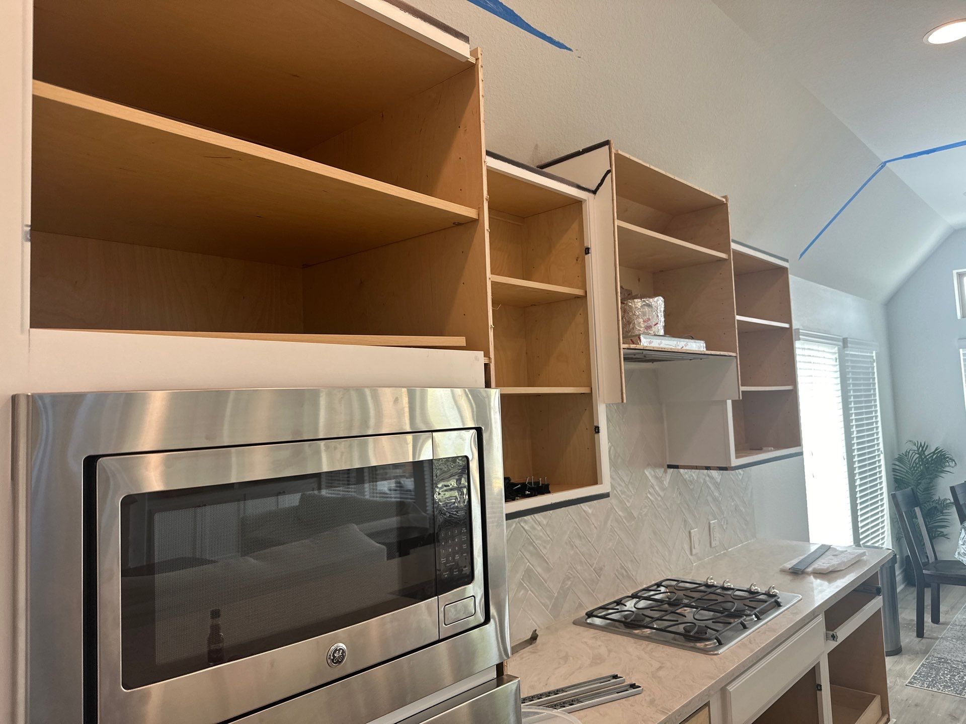 Kitchen Remodel using Water mitigation equipment by L&T General Contractors and Restoration INC