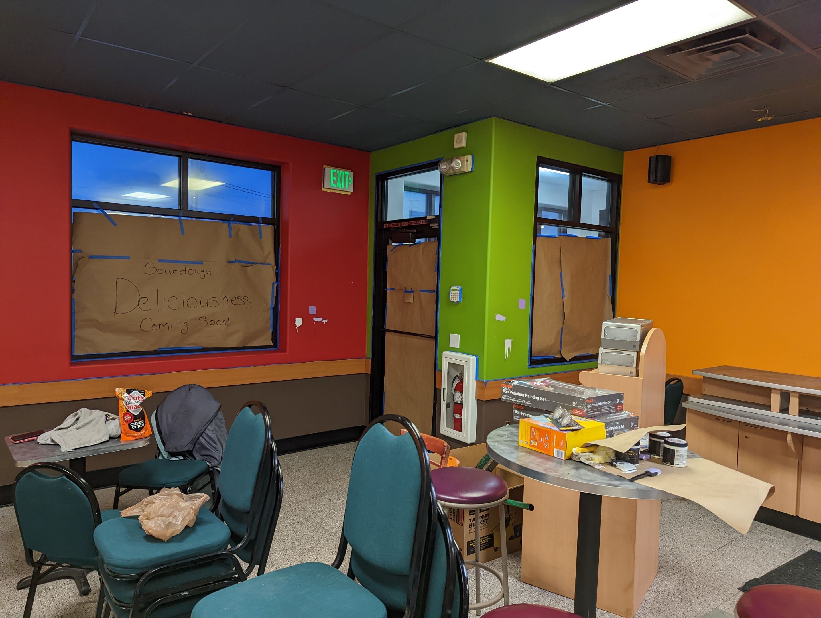 Local Bakery Gets Fresh Paint! by Midnight Sun Painting