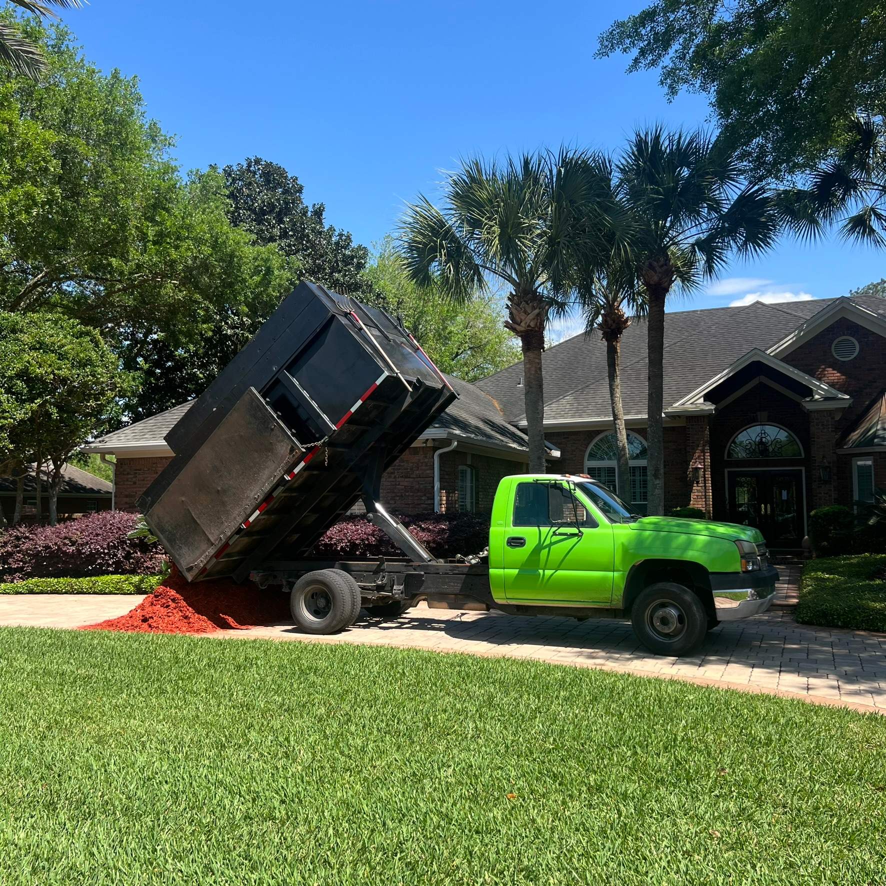 Mulch Install | Deerwood Country Club by ProGreen Services