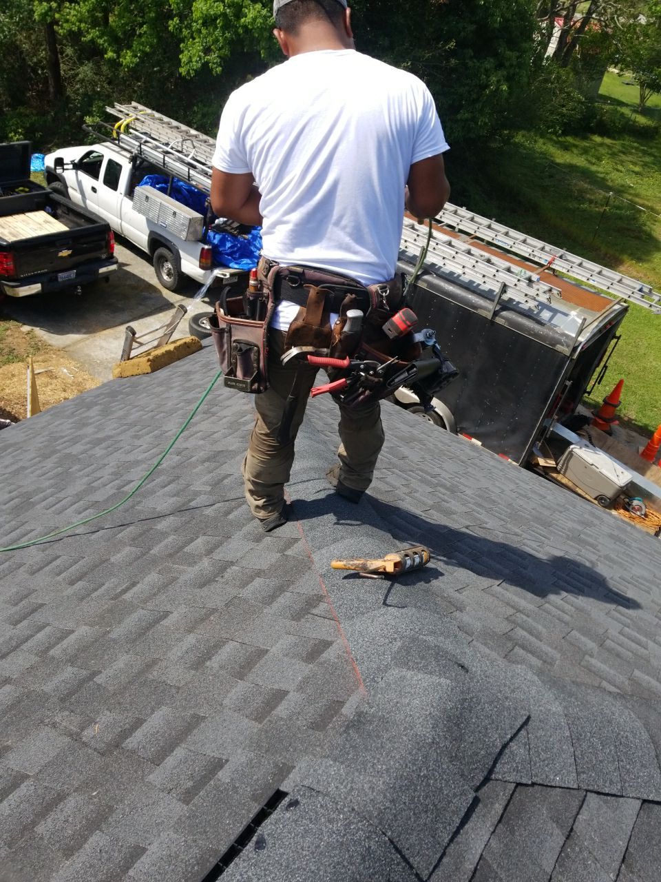 Residential Roofing Installation using Roof repair by American Roofing & Construction LLC