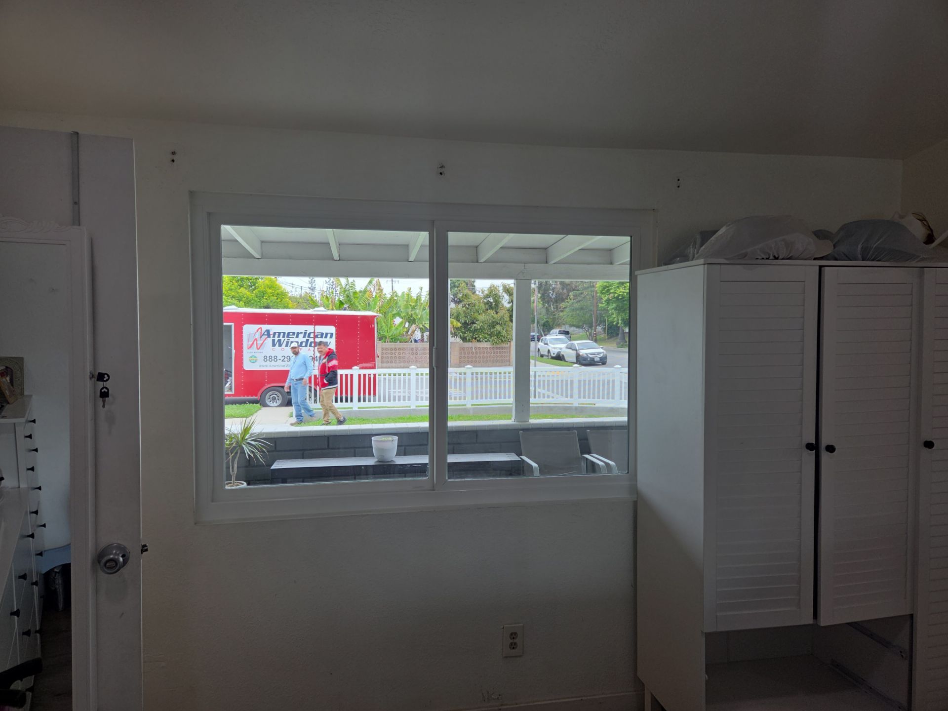 Milgard Tuscany window installation in Whittier, CA by American Window Company