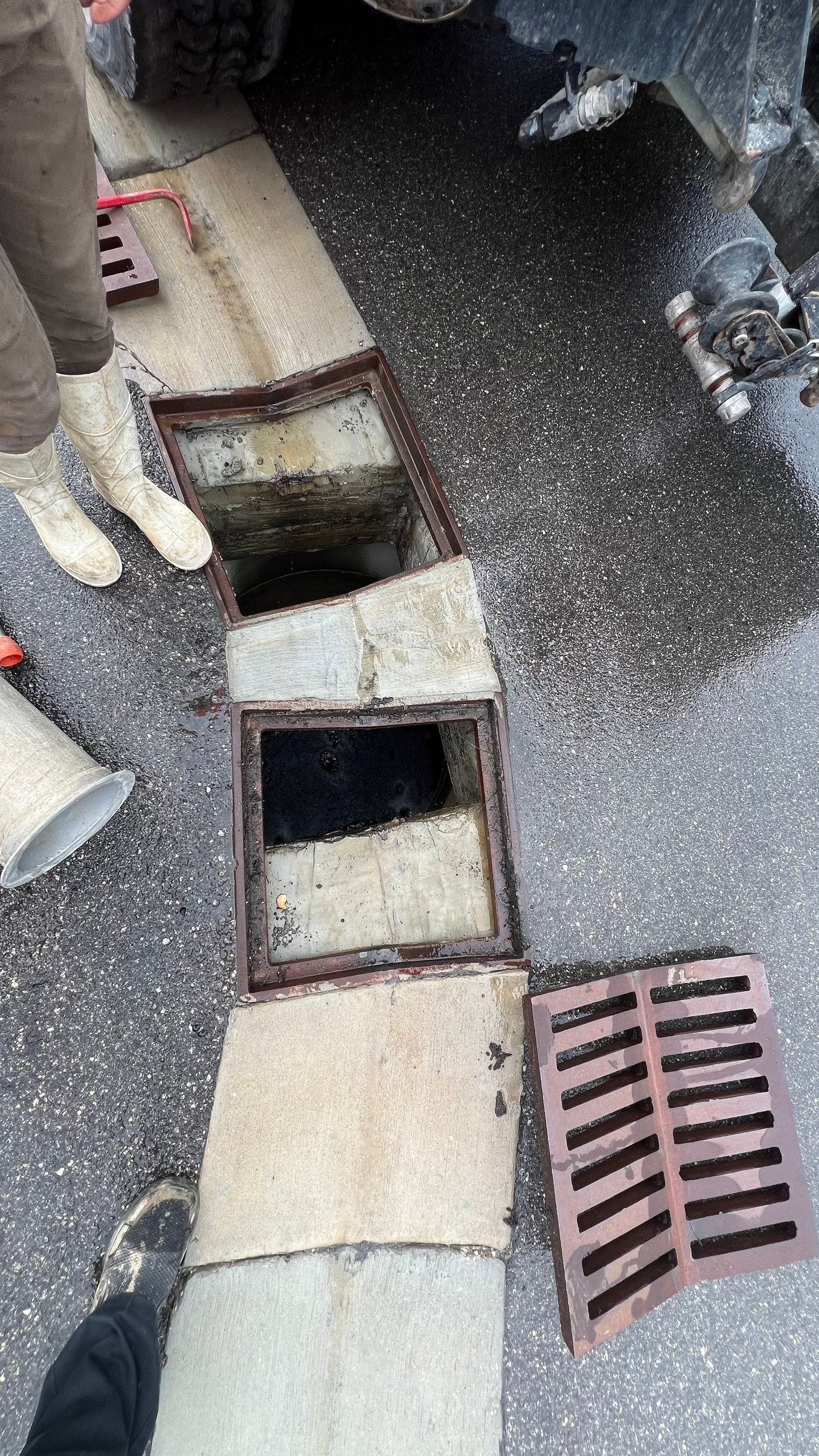 New Construction Apartment Complex Catch Basin Cleaning by APS Power & Water