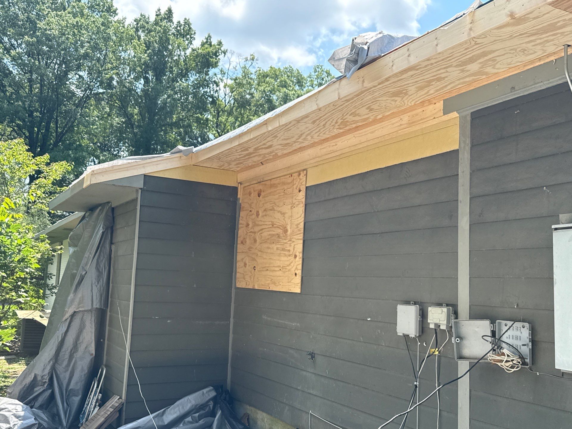 Tree Damage Restoration and Asphalt Shingle Roof Replacement in Memphis by Revival Roofing Services