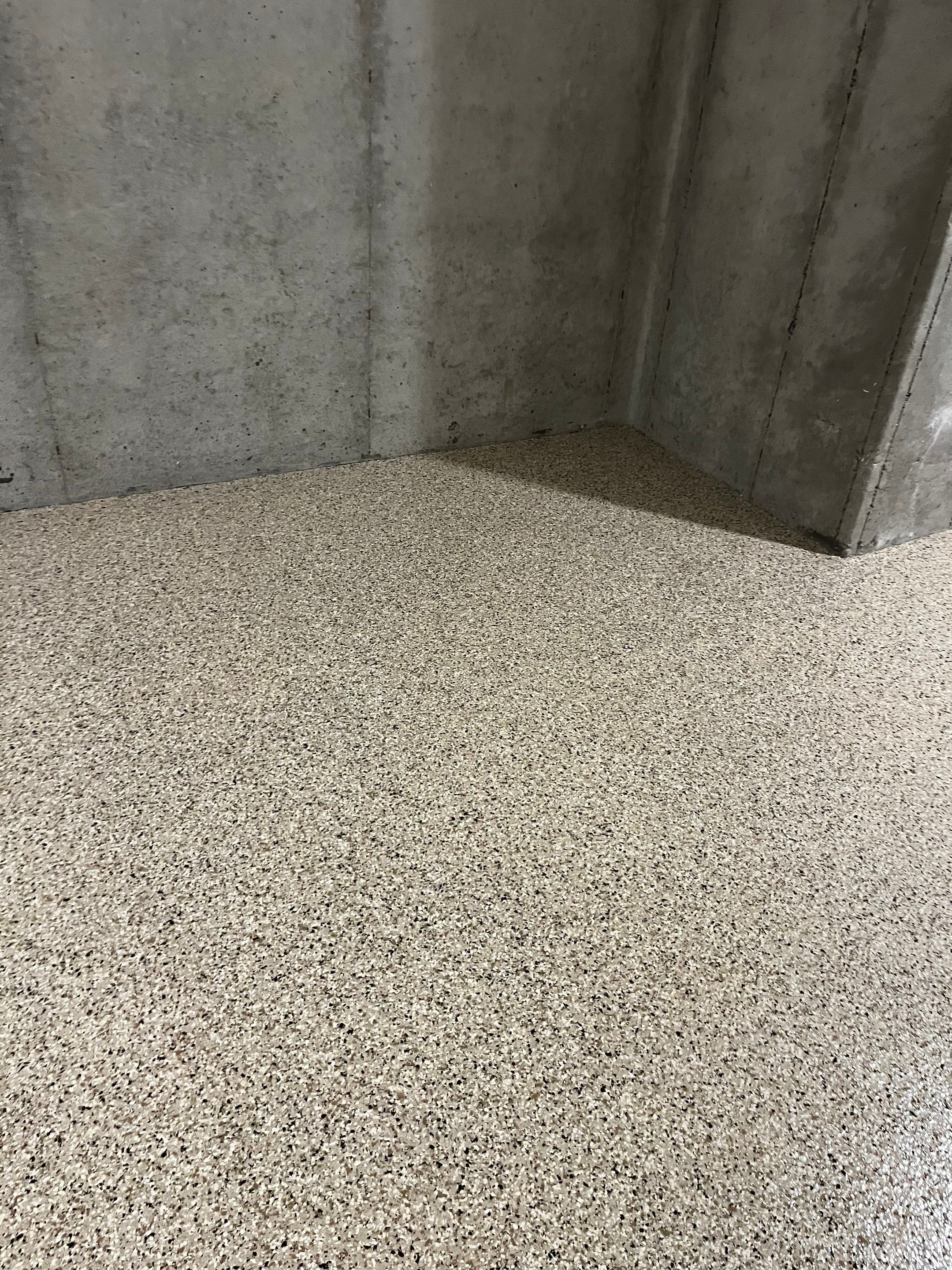 Basement Floor Coating using Shoreline by My Garage Floor Guys