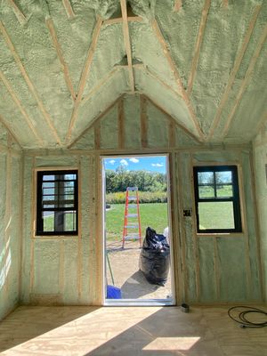 Exterior Walls using Closed Cell Spray Foam