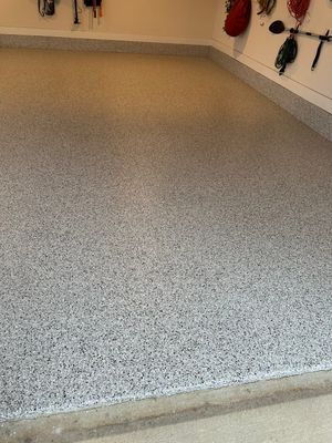 Garage Floor Coating using Coyote