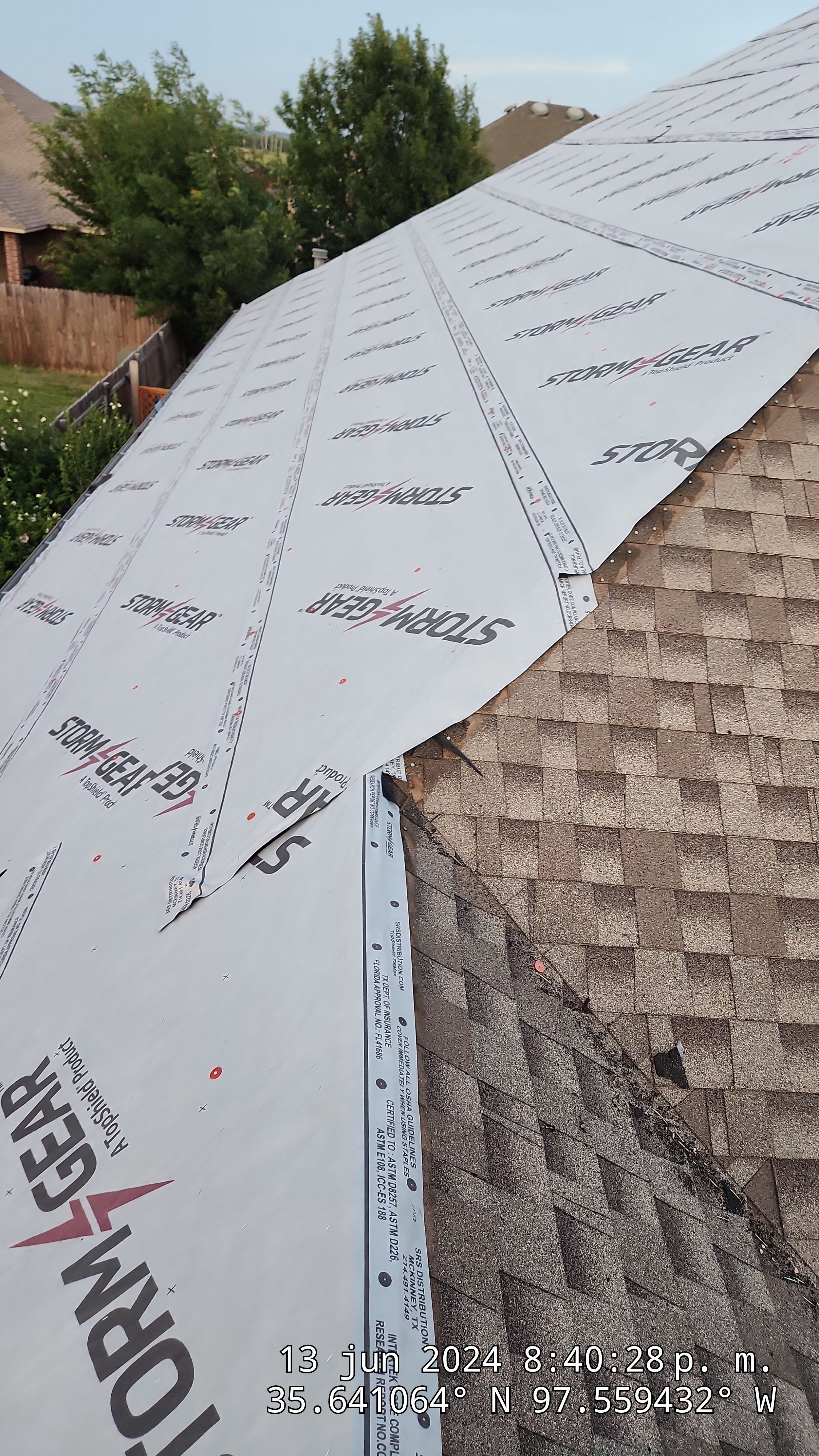 Reroof using GAF HDZ in Charcoal by Castillo Roofing
