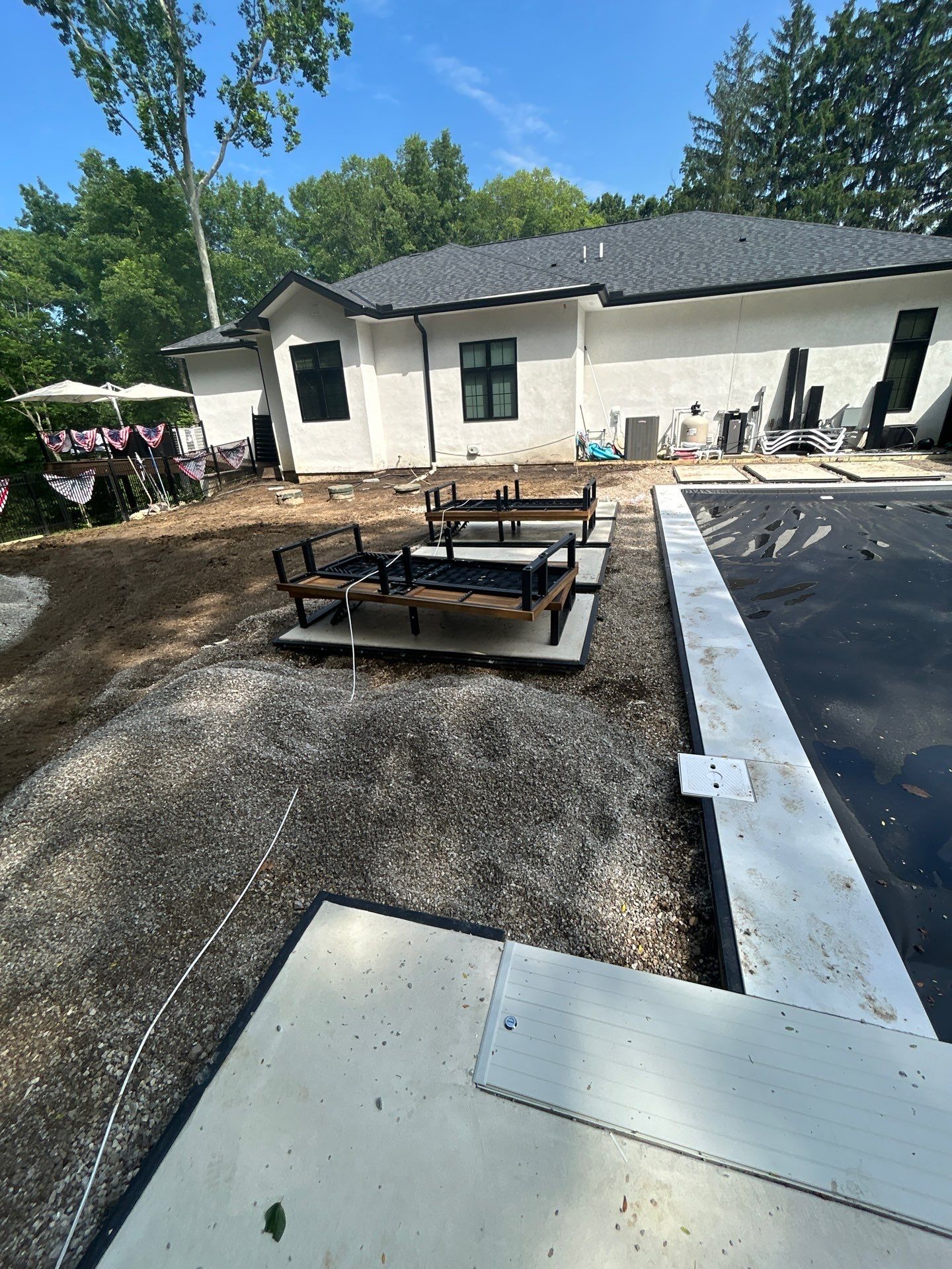 High-End Residential Turf Surrounding Pool in Powell by Southwest Greens Midwest