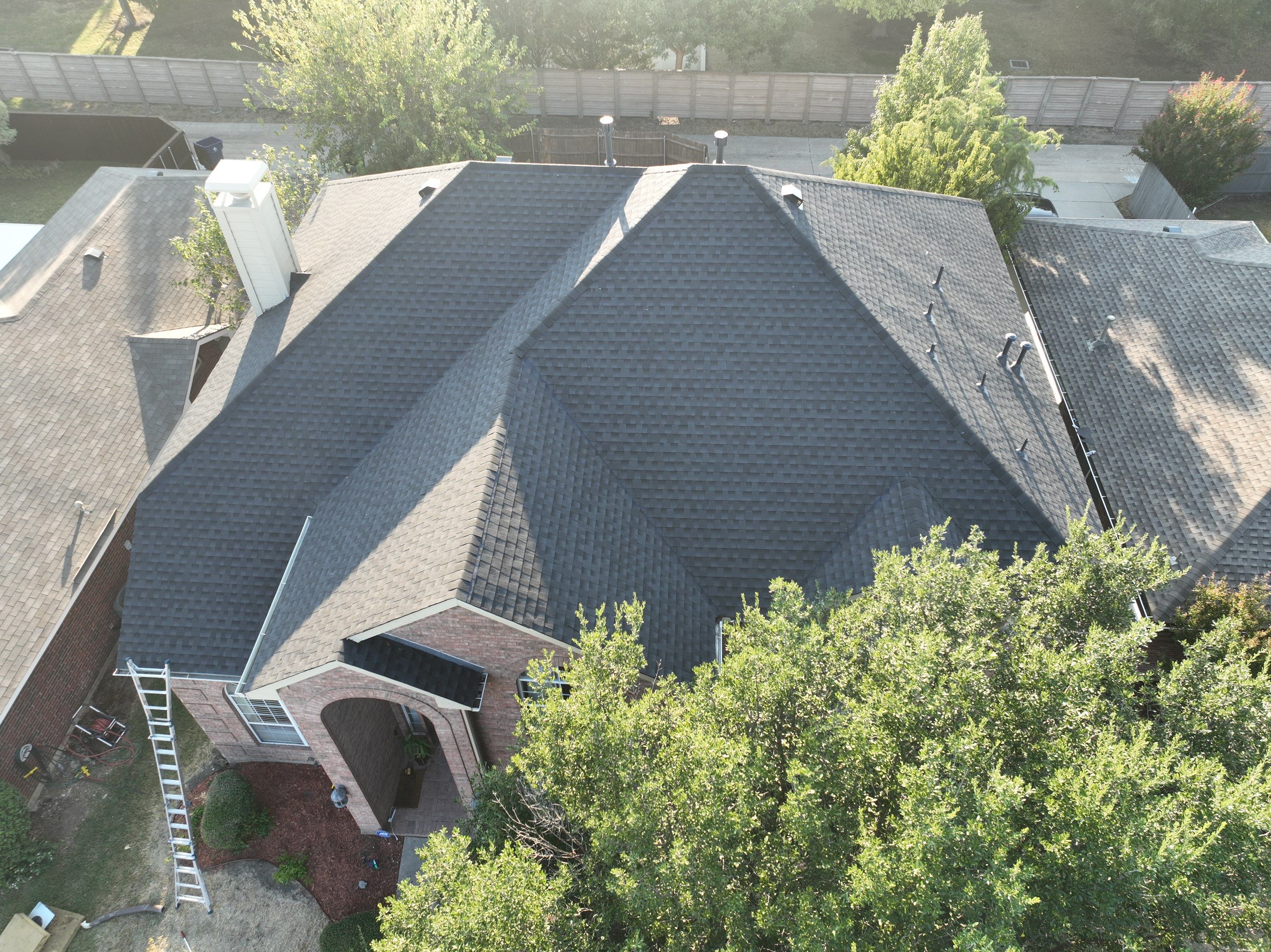 Residential Roofing Installation using GAF Timberline HDZ Charcoal by OneSource Roofing and Restoration